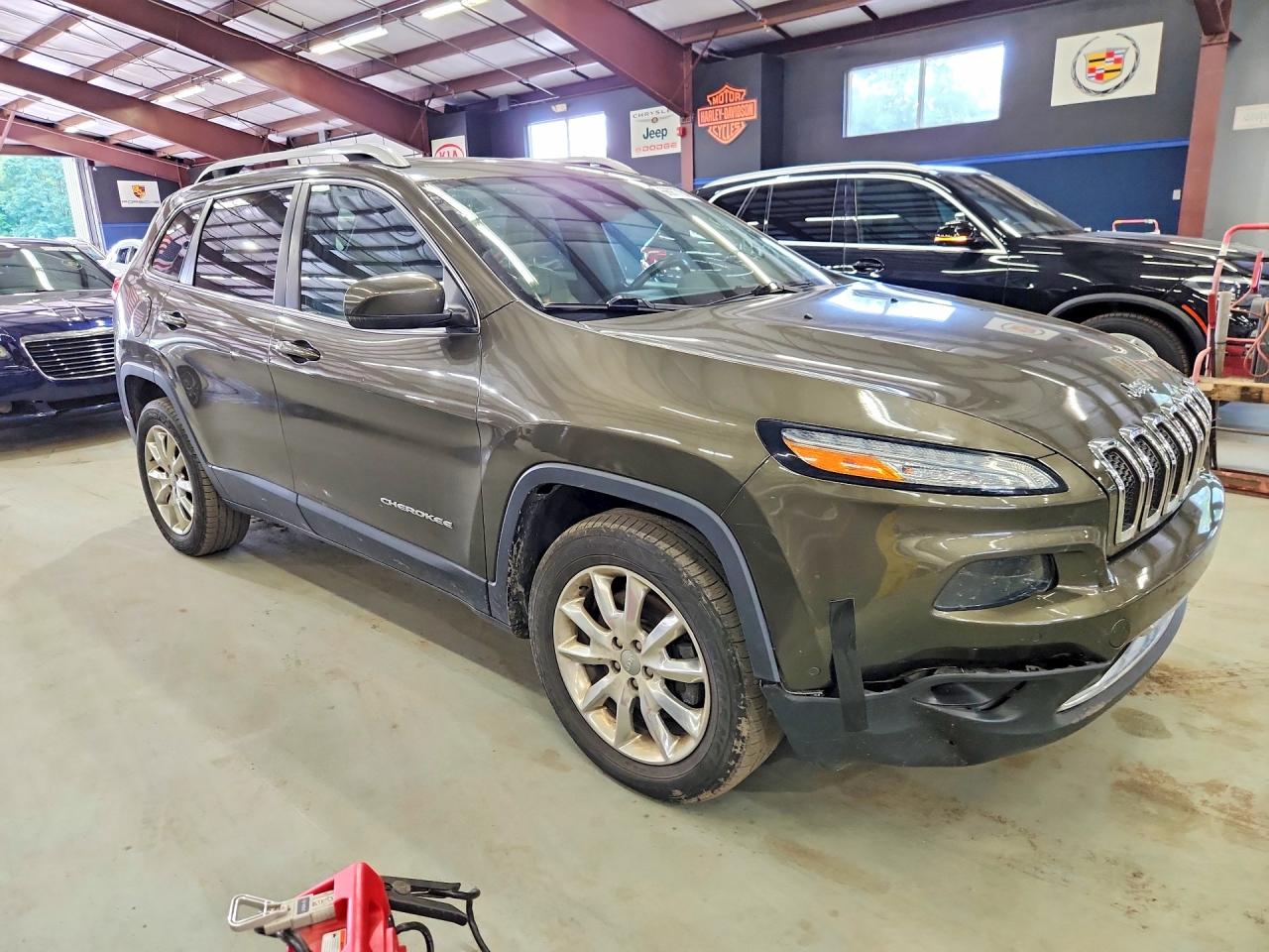 2015 Jeep Cherokee Limited Зеленый vin: 1C4PJMDS4FW567669