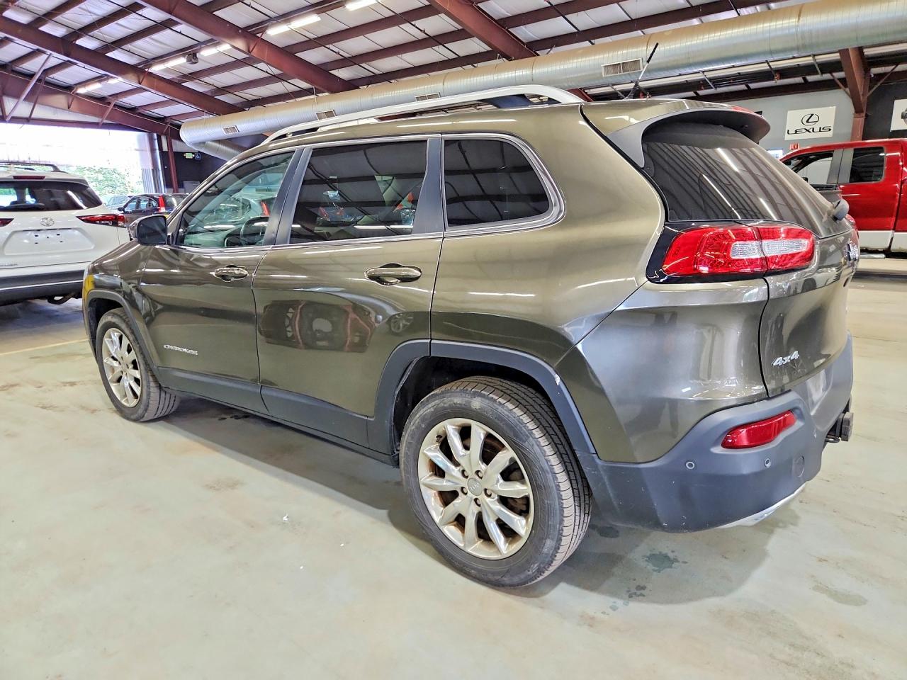 2015 Jeep Cherokee Limited Зеленый vin: 1C4PJMDS4FW567669