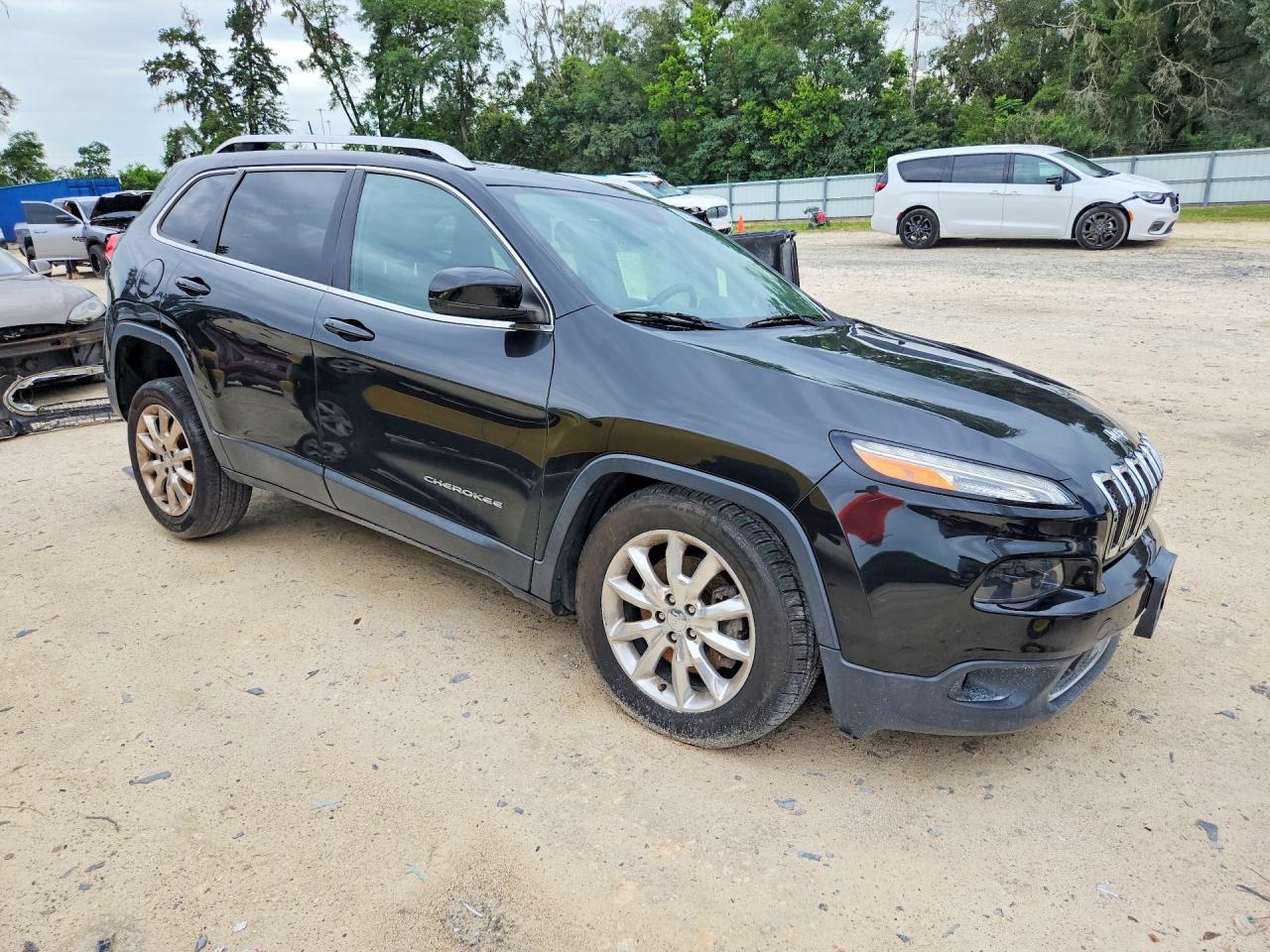 2015 Jeep Cherokee Limited Black vin: 1C4PJMDS4FW588618