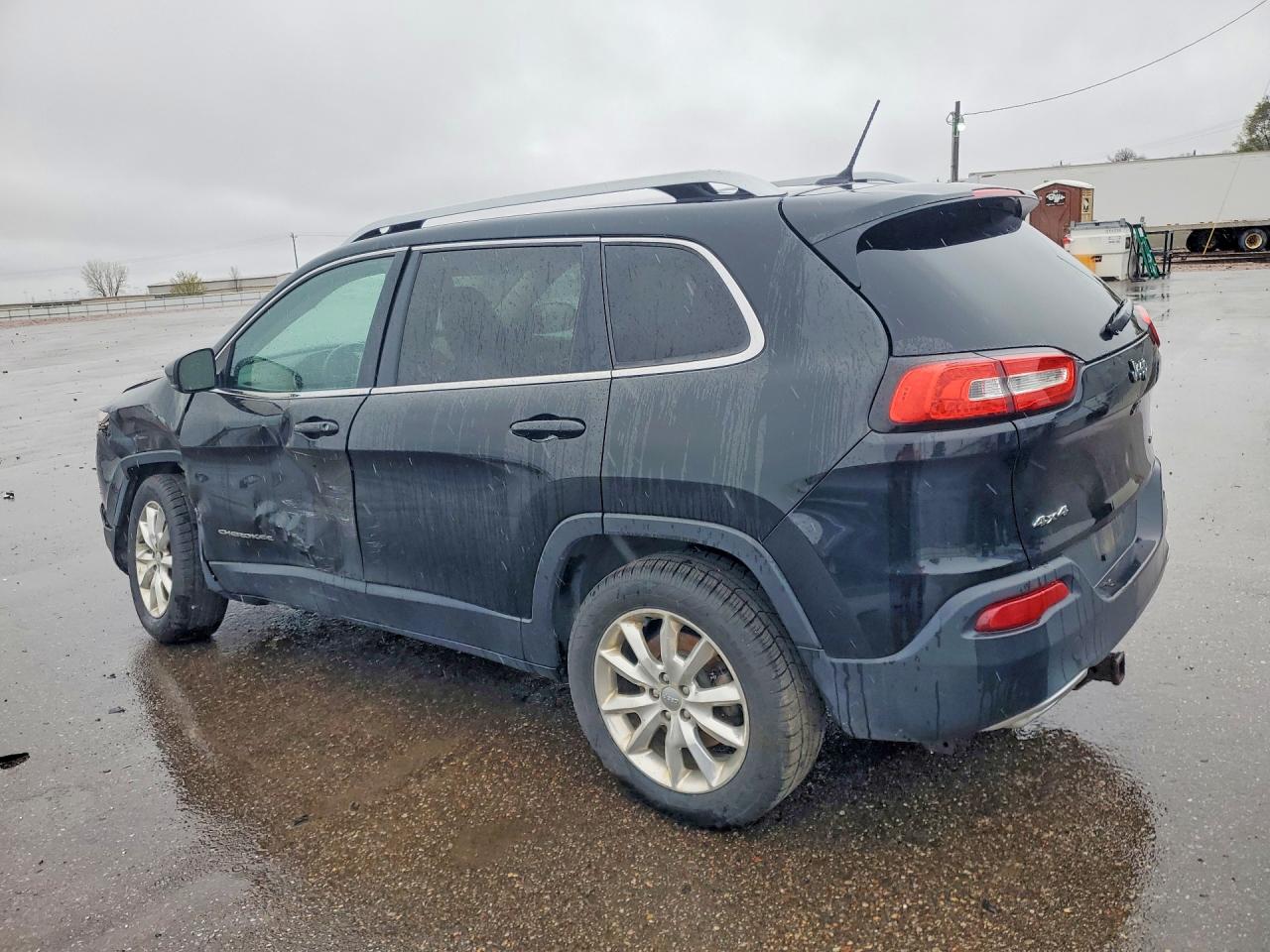 2015 Jeep Cherokee Limited Black vin: 1C4PJMDS4FW633766
