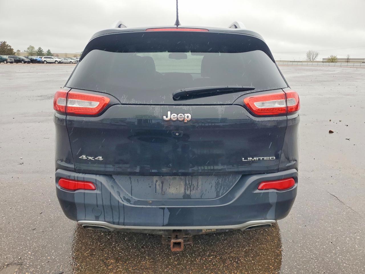 2015 Jeep Cherokee Limited Black vin: 1C4PJMDS4FW633766