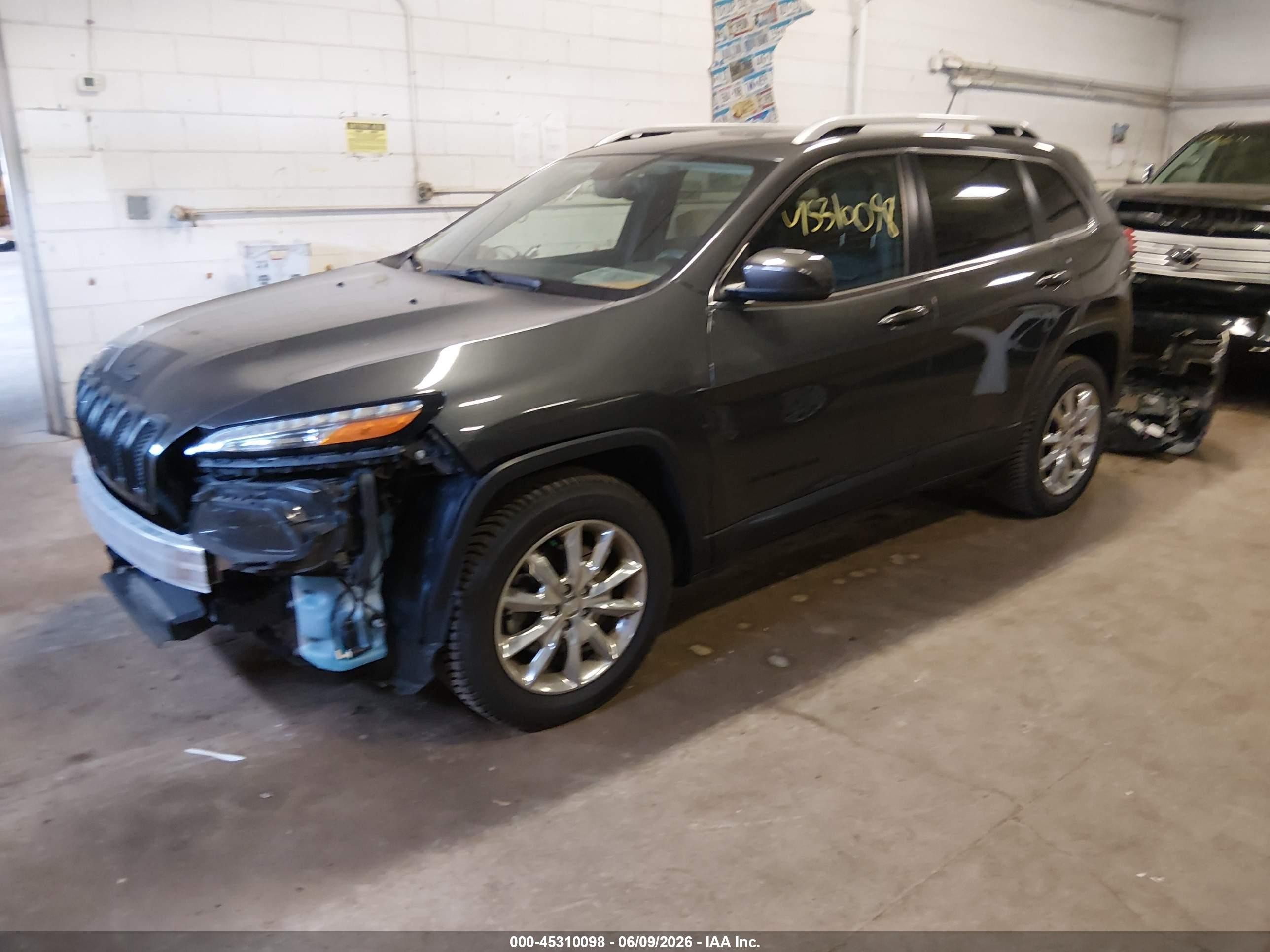 2015 Jeep Cherokee Limited Black vin: 1C4PJMDS4FW646114