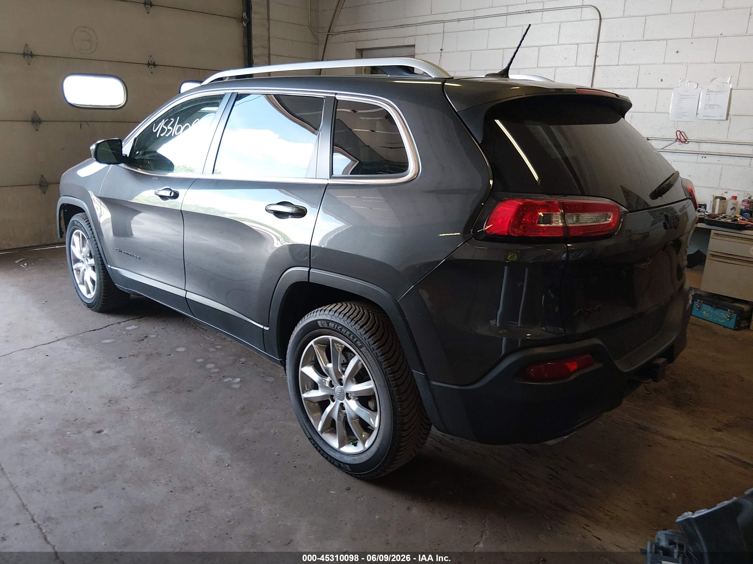 2015 Jeep Cherokee Limited Black vin: 1C4PJMDS4FW646114