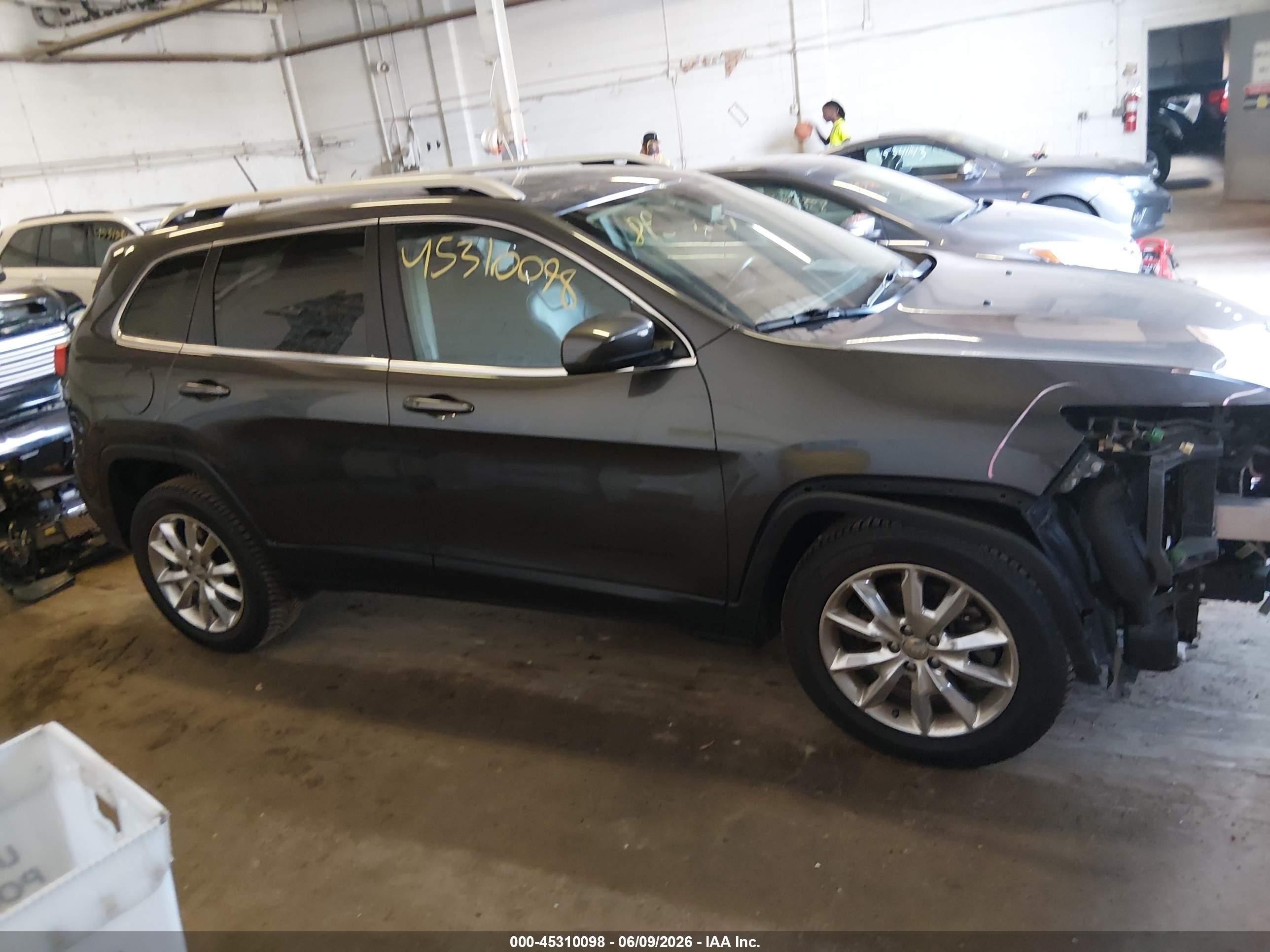 2015 Jeep Cherokee Limited Black vin: 1C4PJMDS4FW646114