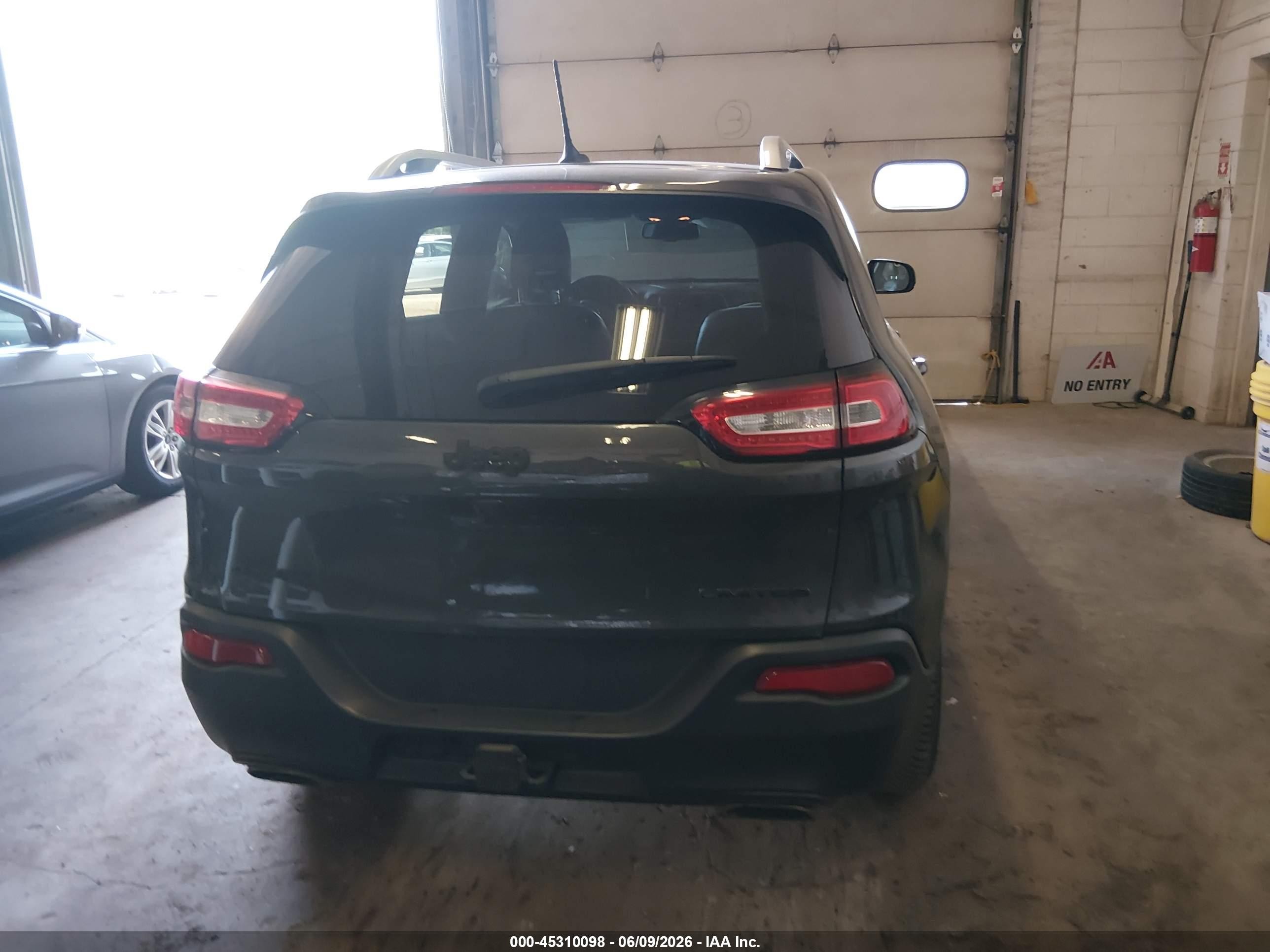 2015 Jeep Cherokee Limited Black vin: 1C4PJMDS4FW646114
