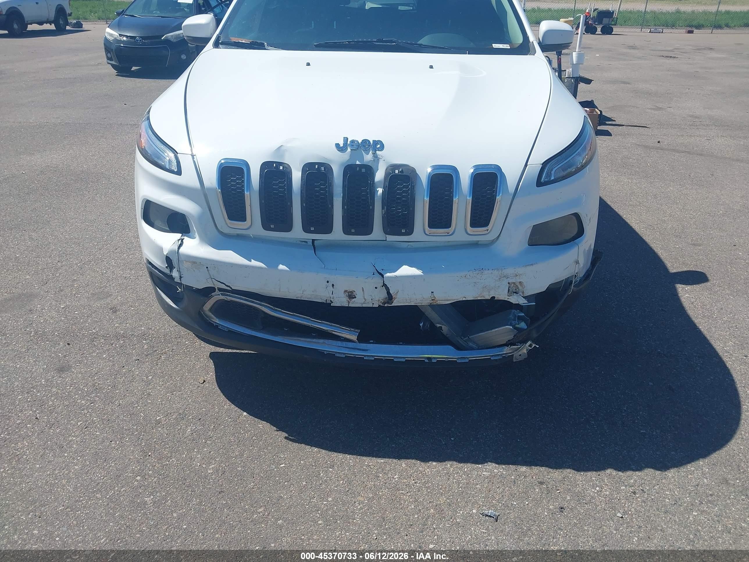 2015 Jeep Cherokee Limited White vin: 1C4PJMDS4FW688783