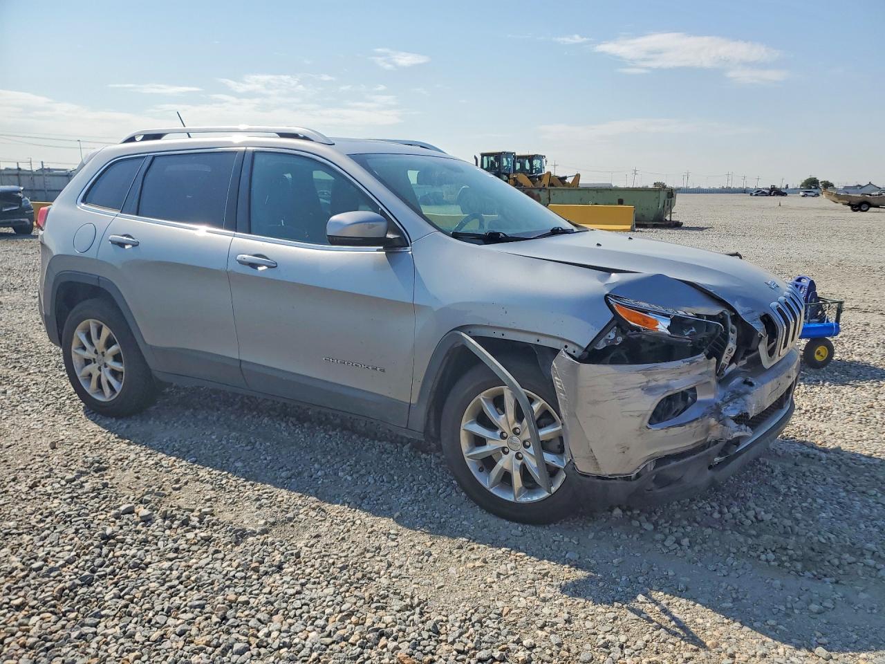 2015 Jeep Cherokee Limited Серебряный vin: 1C4PJMDS4FW697922