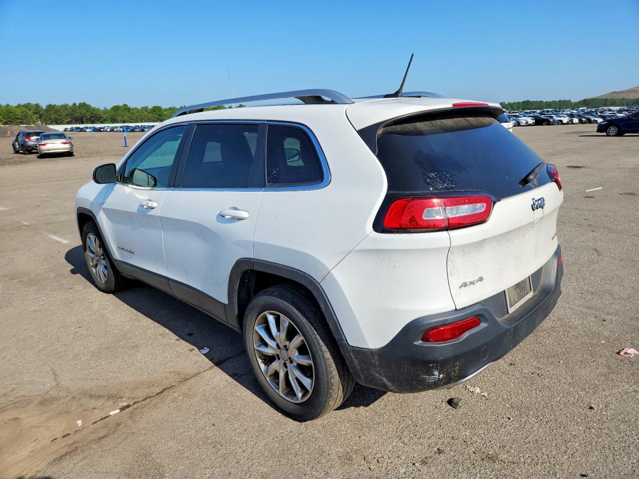 2015 Jeep Cherokee Limited White vin: 1C4PJMDS4FW710698