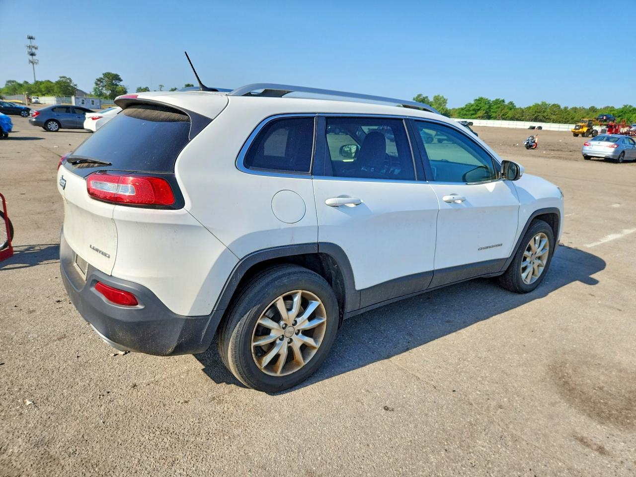 2015 Jeep Cherokee Limited White vin: 1C4PJMDS4FW710698