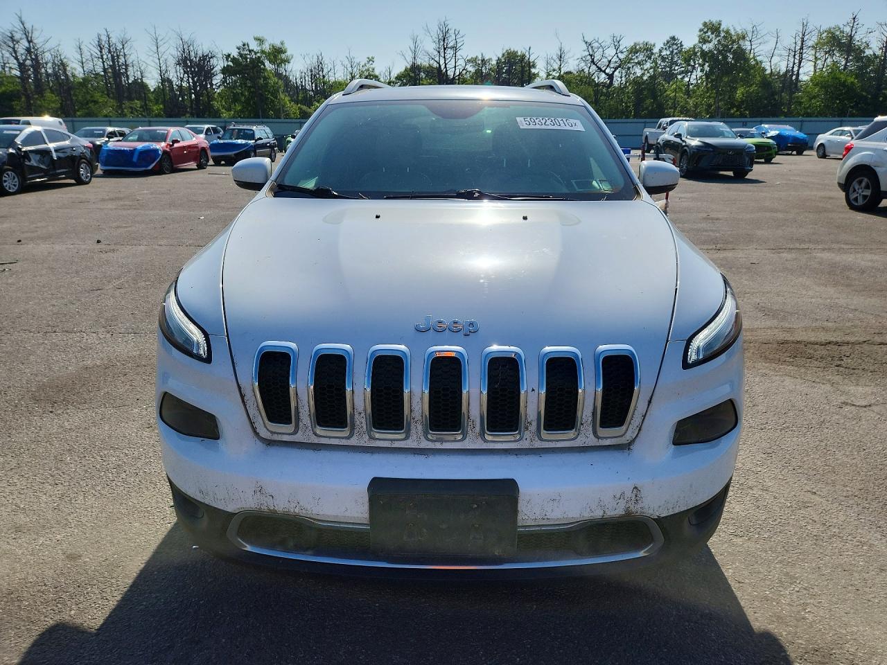 2015 Jeep Cherokee Limited White vin: 1C4PJMDS4FW710698