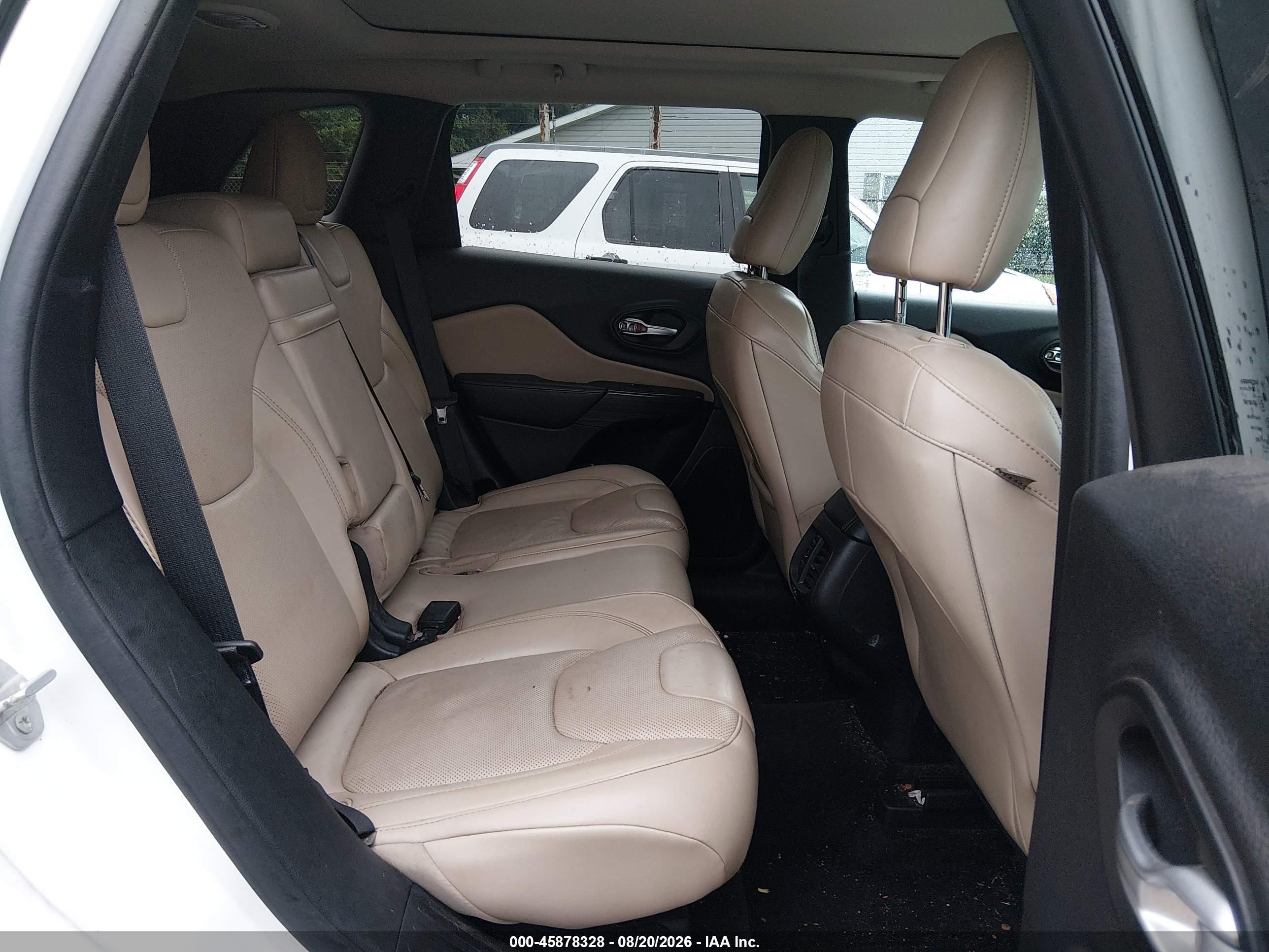 2015 Jeep Cherokee Limited White vin: 1C4PJMDS4FW719921