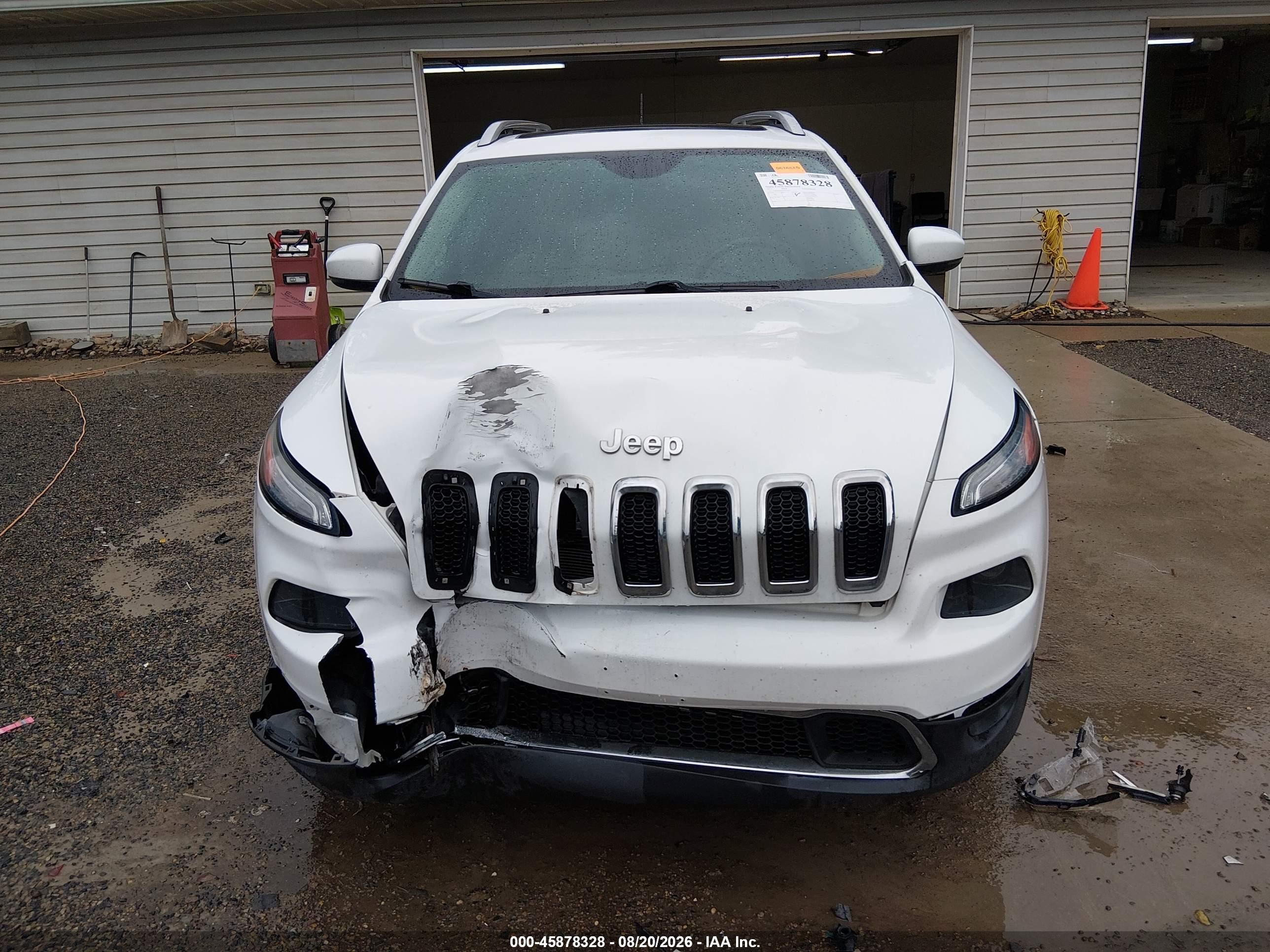 2015 Jeep Cherokee Limited White vin: 1C4PJMDS4FW719921