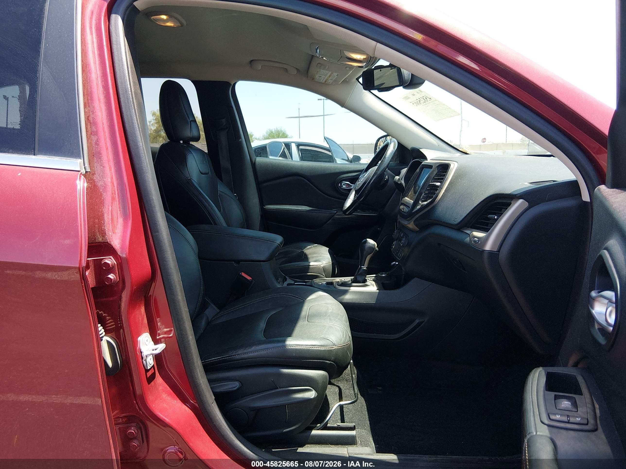 2015 Jeep Cherokee Limited Burgundy vin: 1C4PJMDS4FW739862