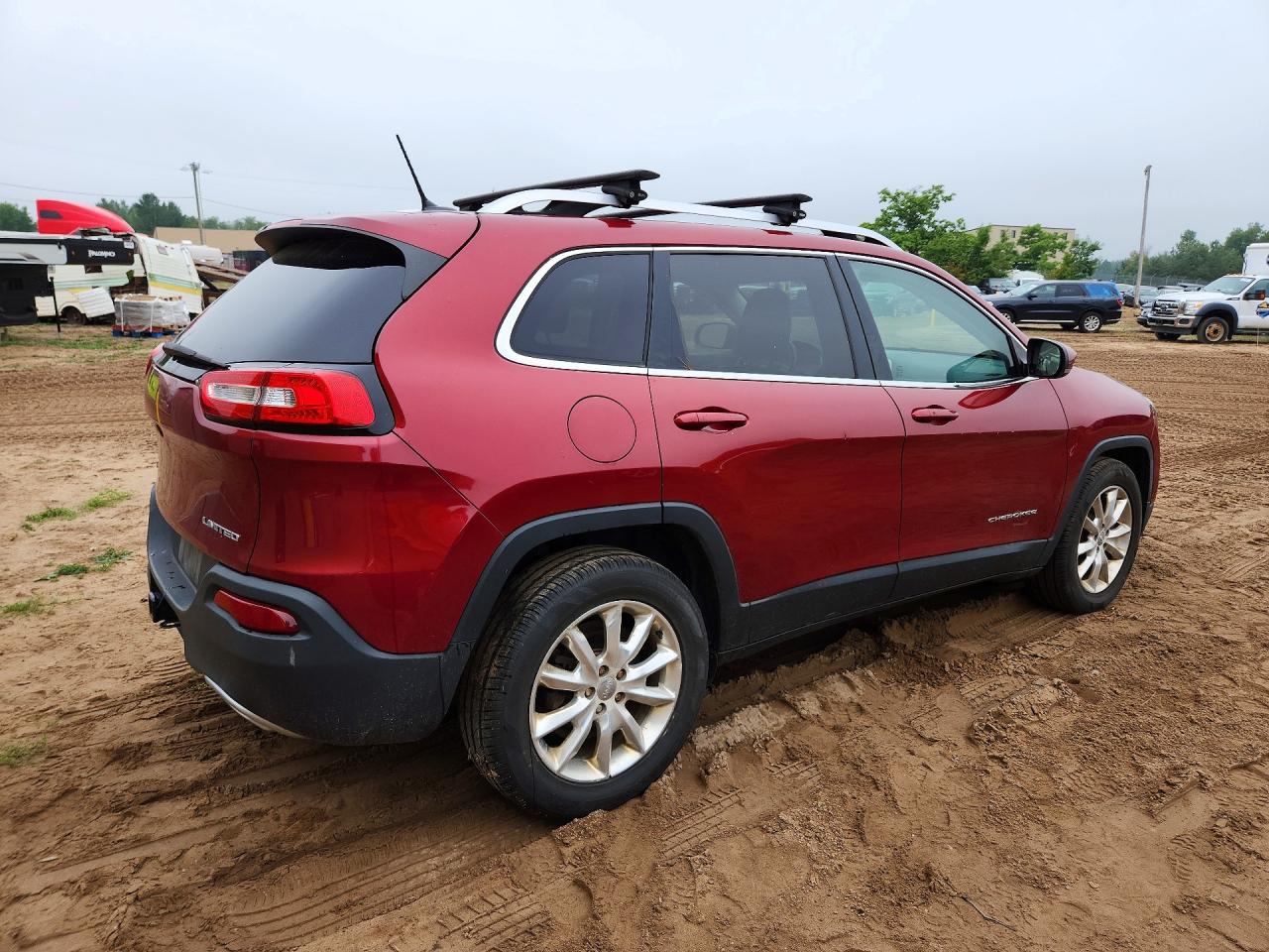 2015 Jeep Cherokee Limited Red vin: 1C4PJMDS4FW740722