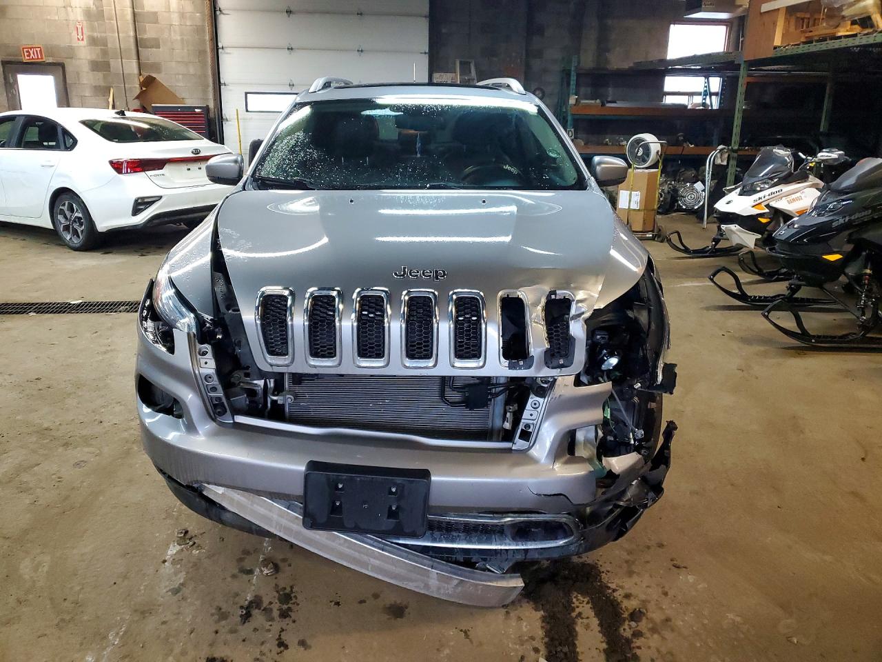 2015 Jeep Cherokee Limited 4wd Gray vin: 1C4PJMDS4FW754040
