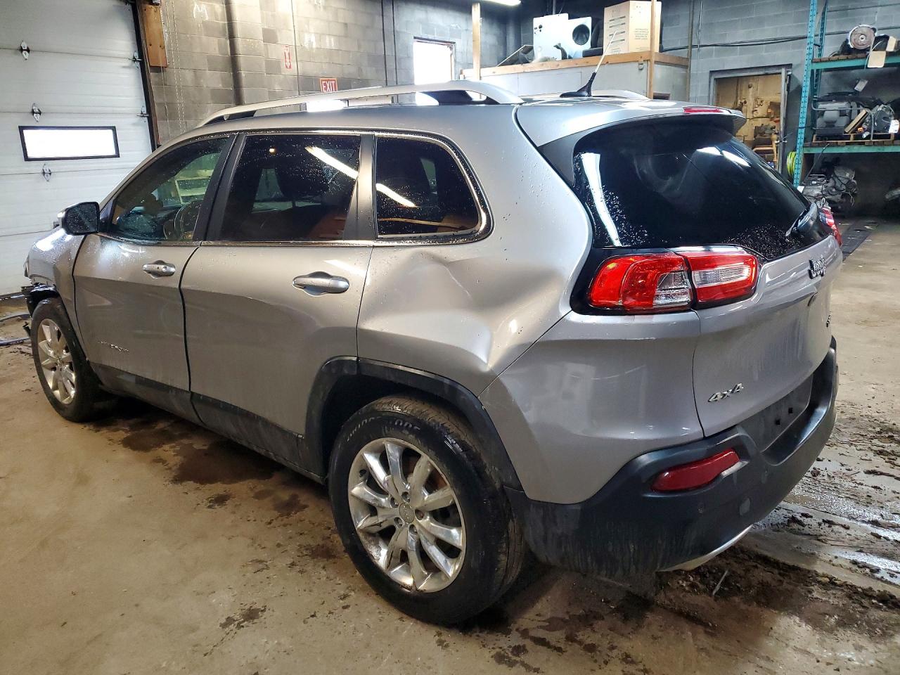 2015 Jeep Cherokee Limited 4wd Gray vin: 1C4PJMDS4FW754040
