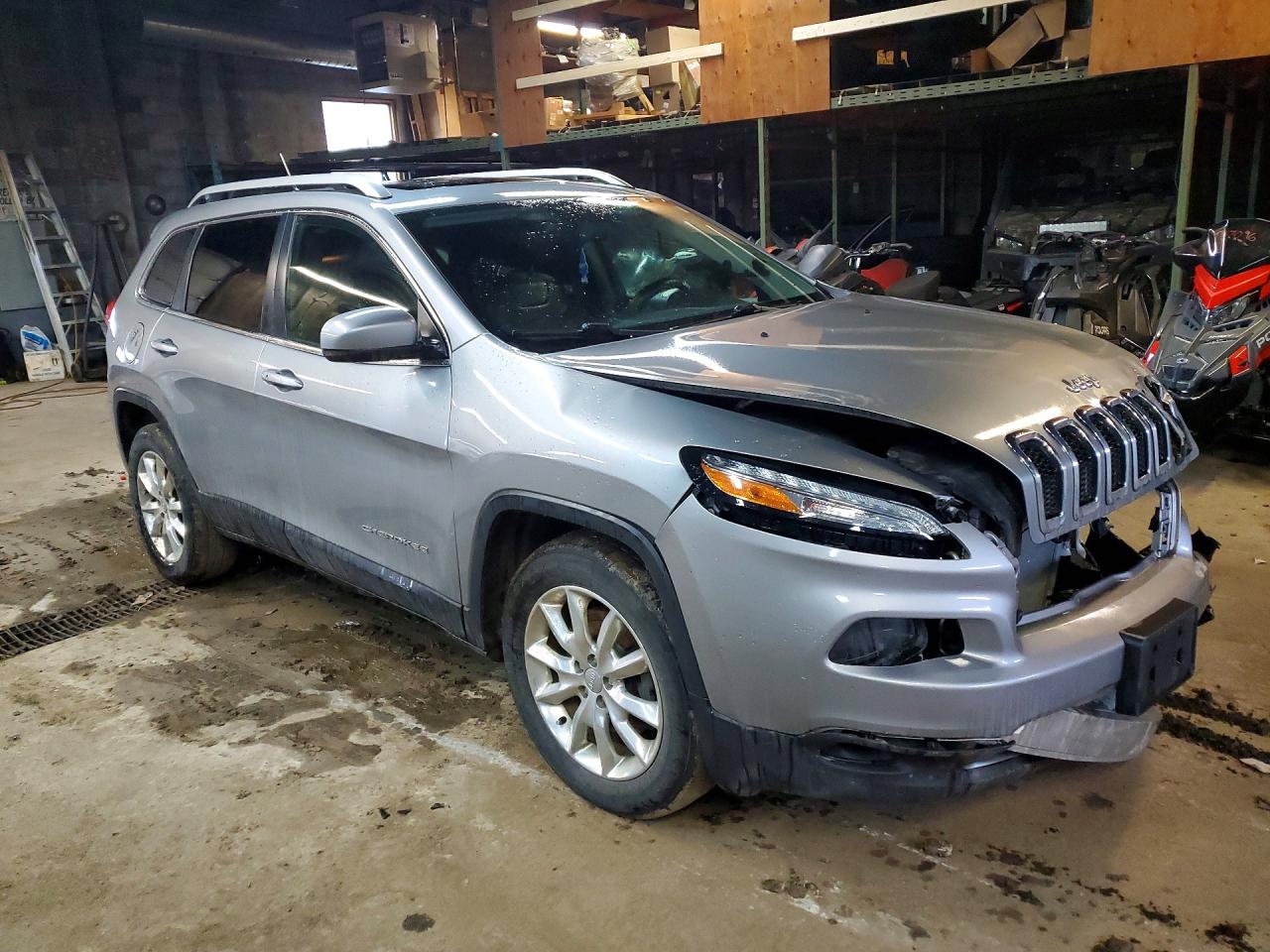 2015 Jeep Cherokee Limited 4wd Gray vin: 1C4PJMDS4FW754040