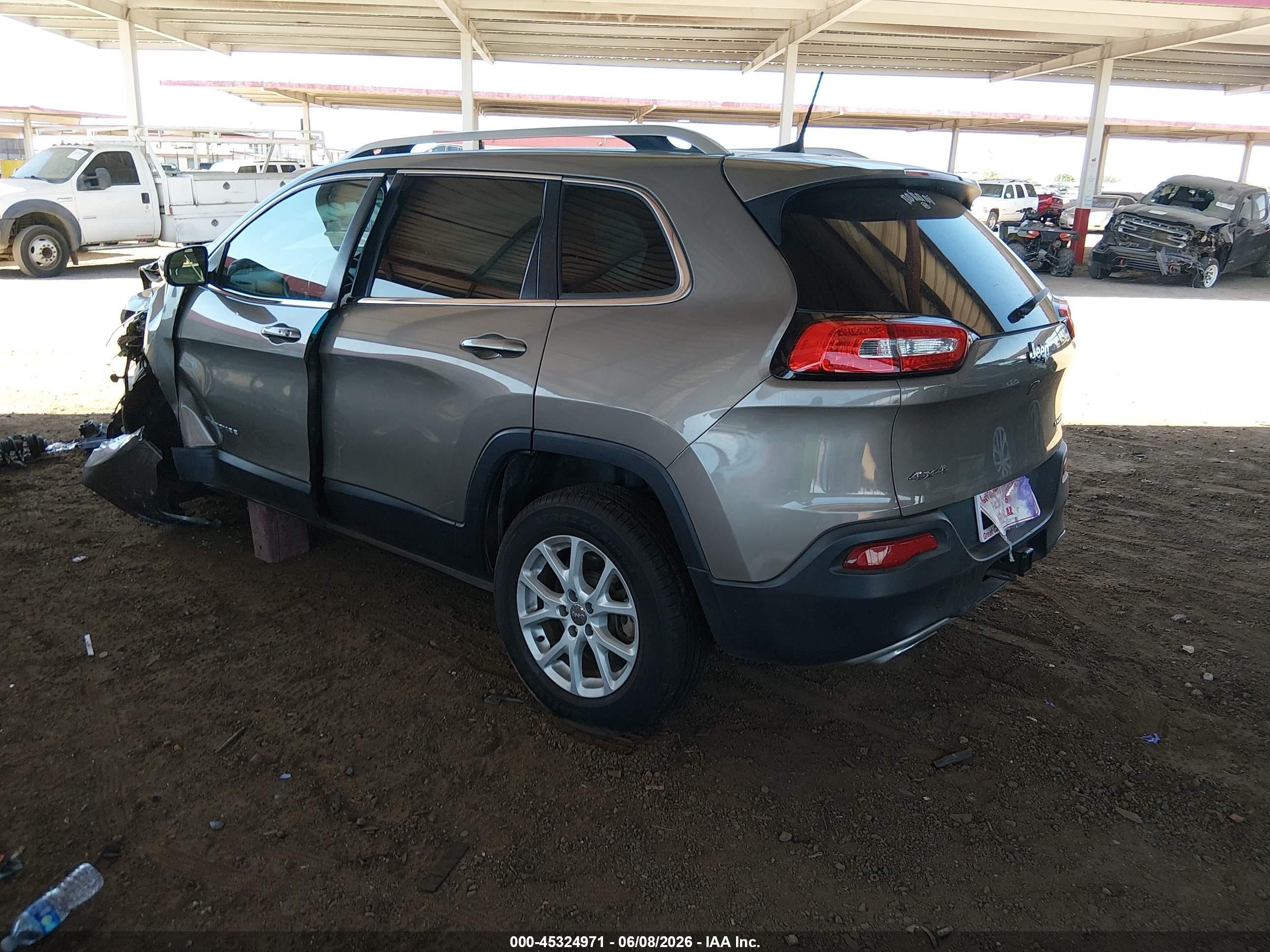2016 Jeep Cherokee Limited Silver vin: 1C4PJMDS4GW255451