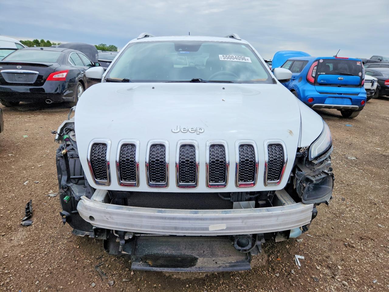 2014 Jeep Cherokee Limited White vin: 1C4PJMDS5EW166677