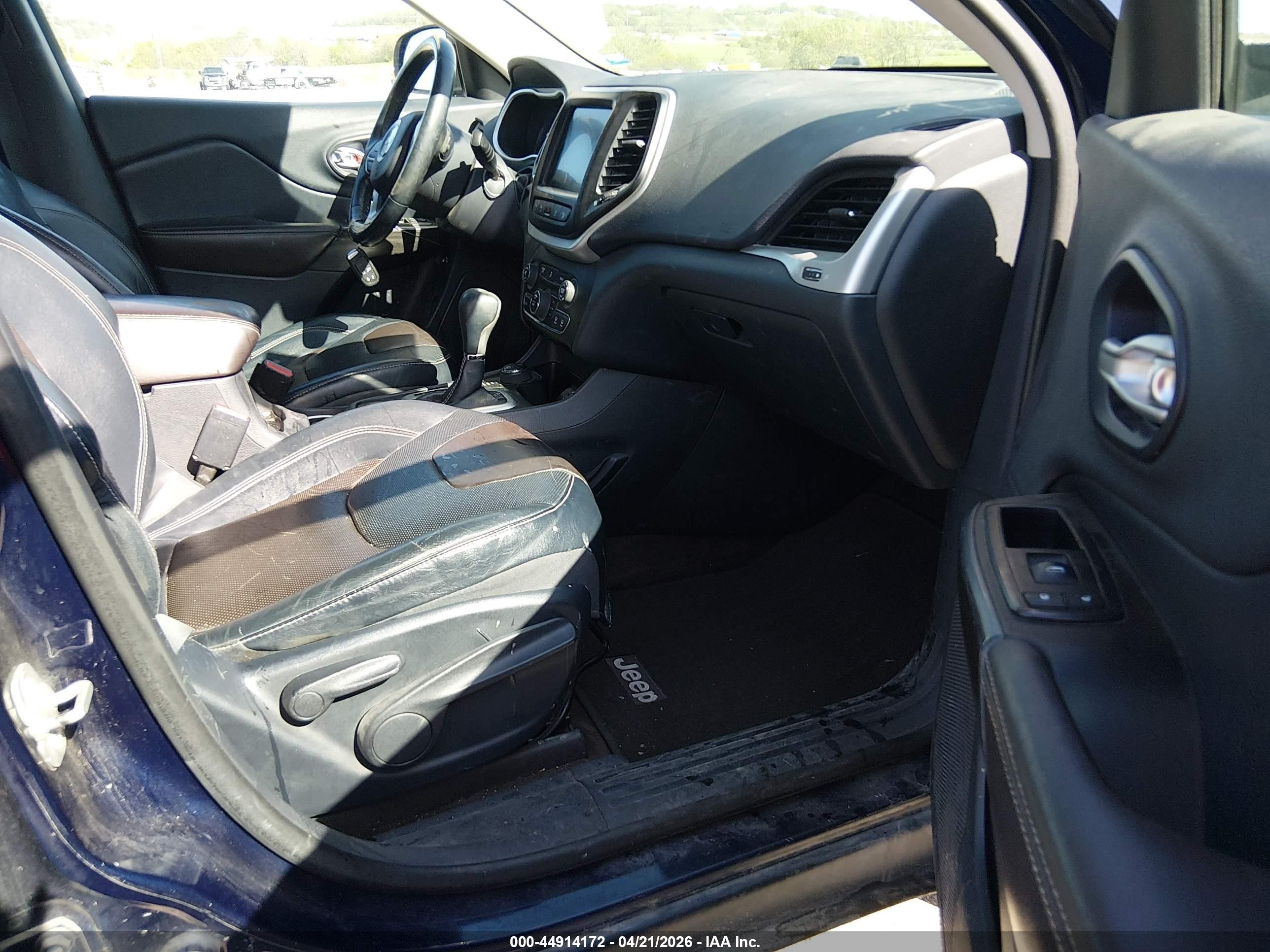 2014 Jeep Cherokee Limited Blue vin: 1C4PJMDS5EW189988