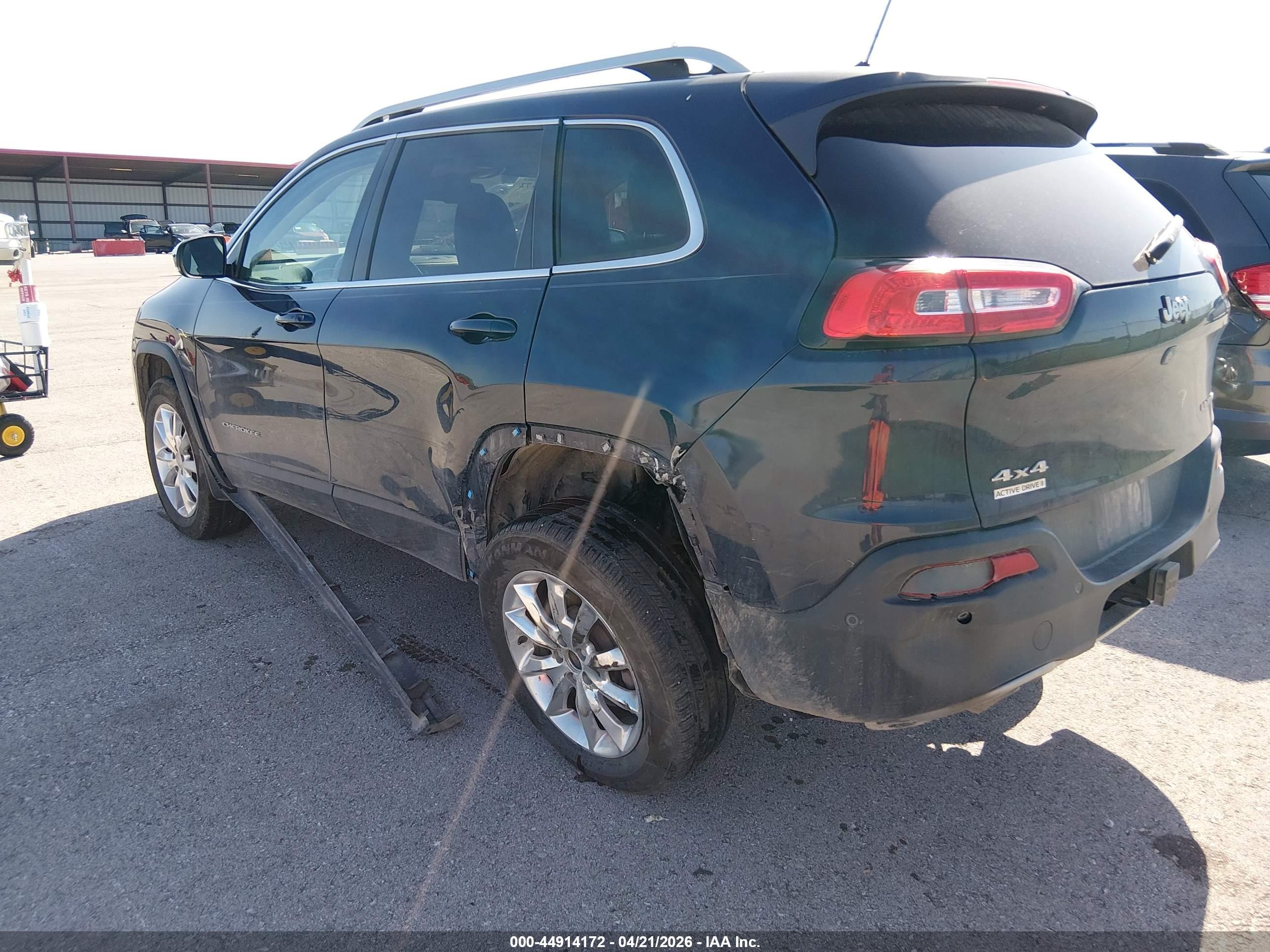 2014 Jeep Cherokee Limited Blue vin: 1C4PJMDS5EW189988