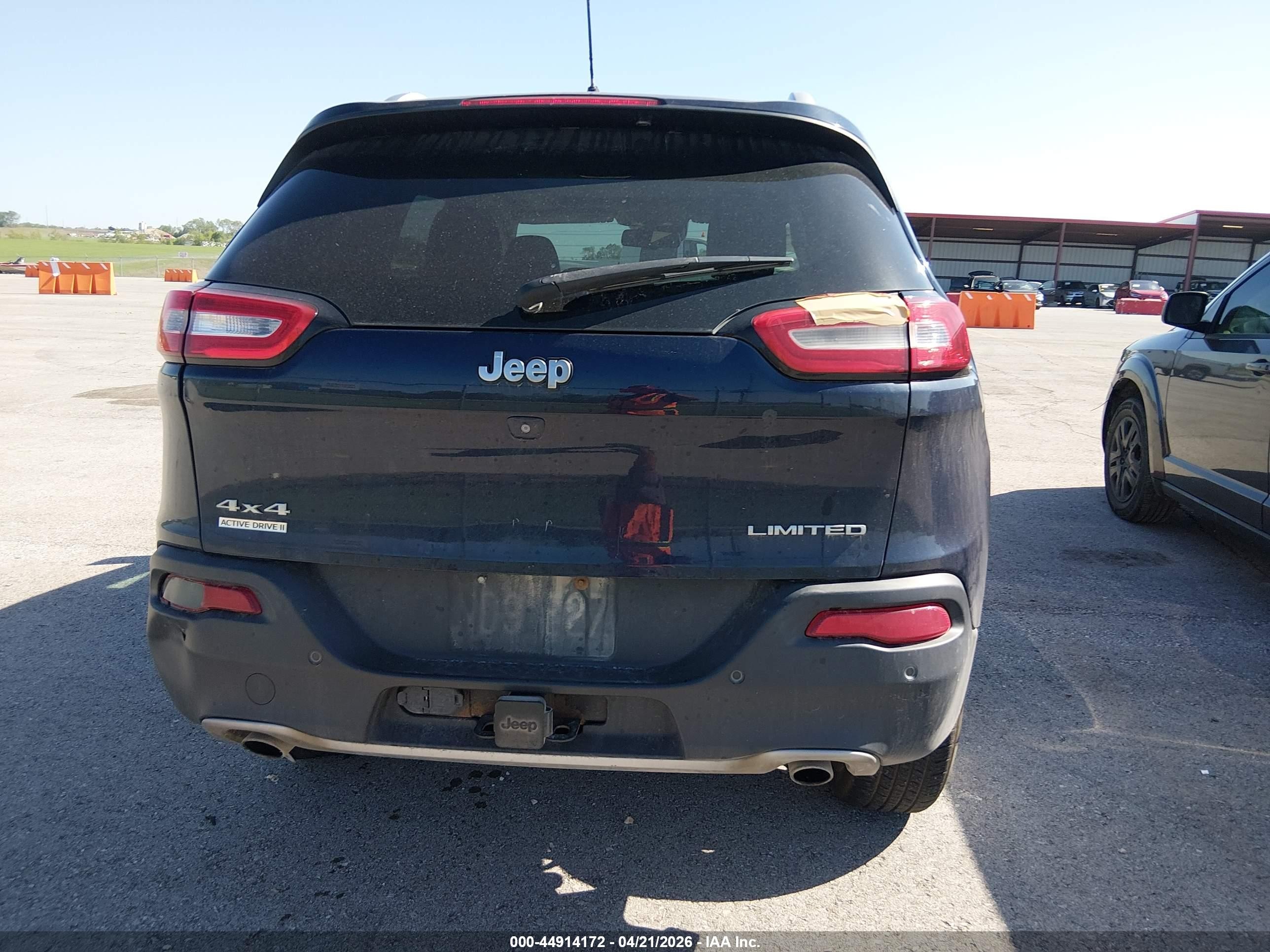 2014 Jeep Cherokee Limited Blue vin: 1C4PJMDS5EW189988