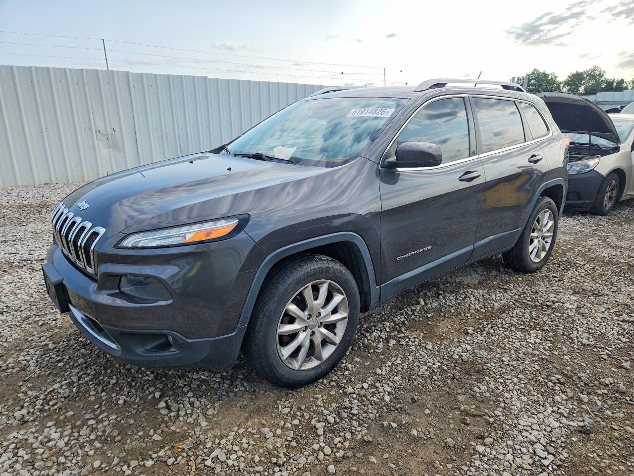 2014 Jeep Cherokee Limited Gray vin: 1C4PJMDS5EW218843