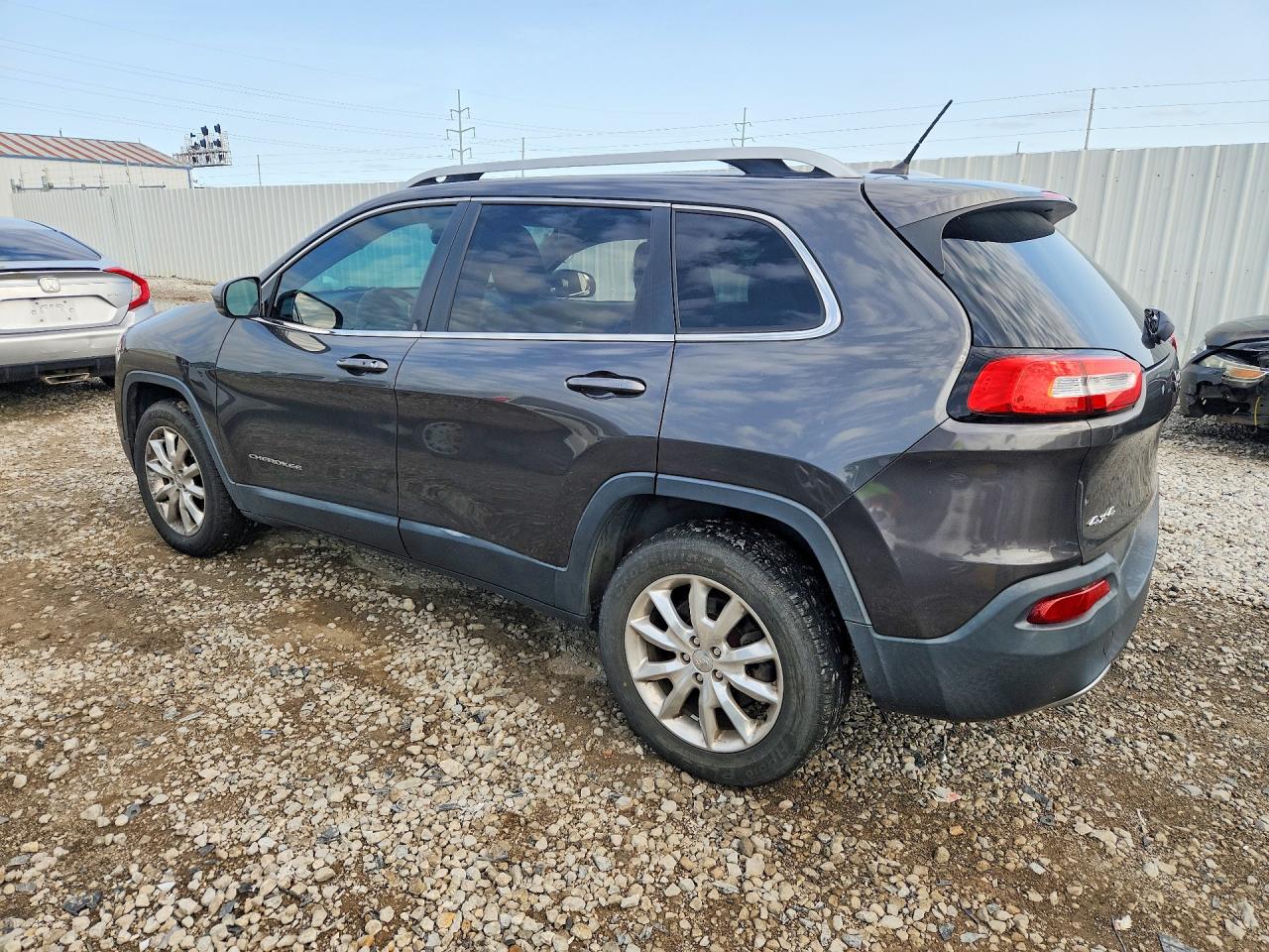 2014 Jeep Cherokee Limited Gray vin: 1C4PJMDS5EW218843