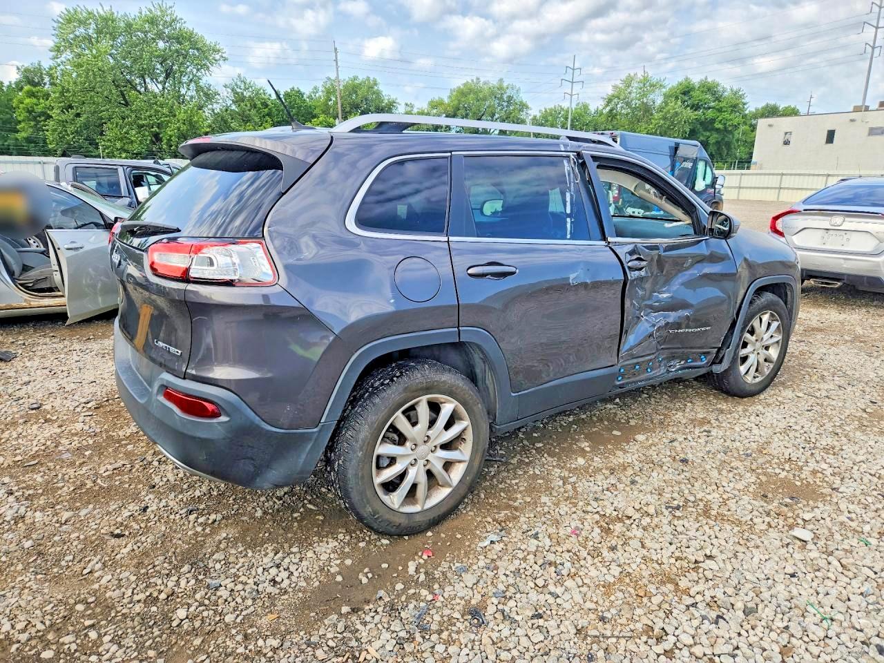 2014 Jeep Cherokee Limited Gray vin: 1C4PJMDS5EW218843