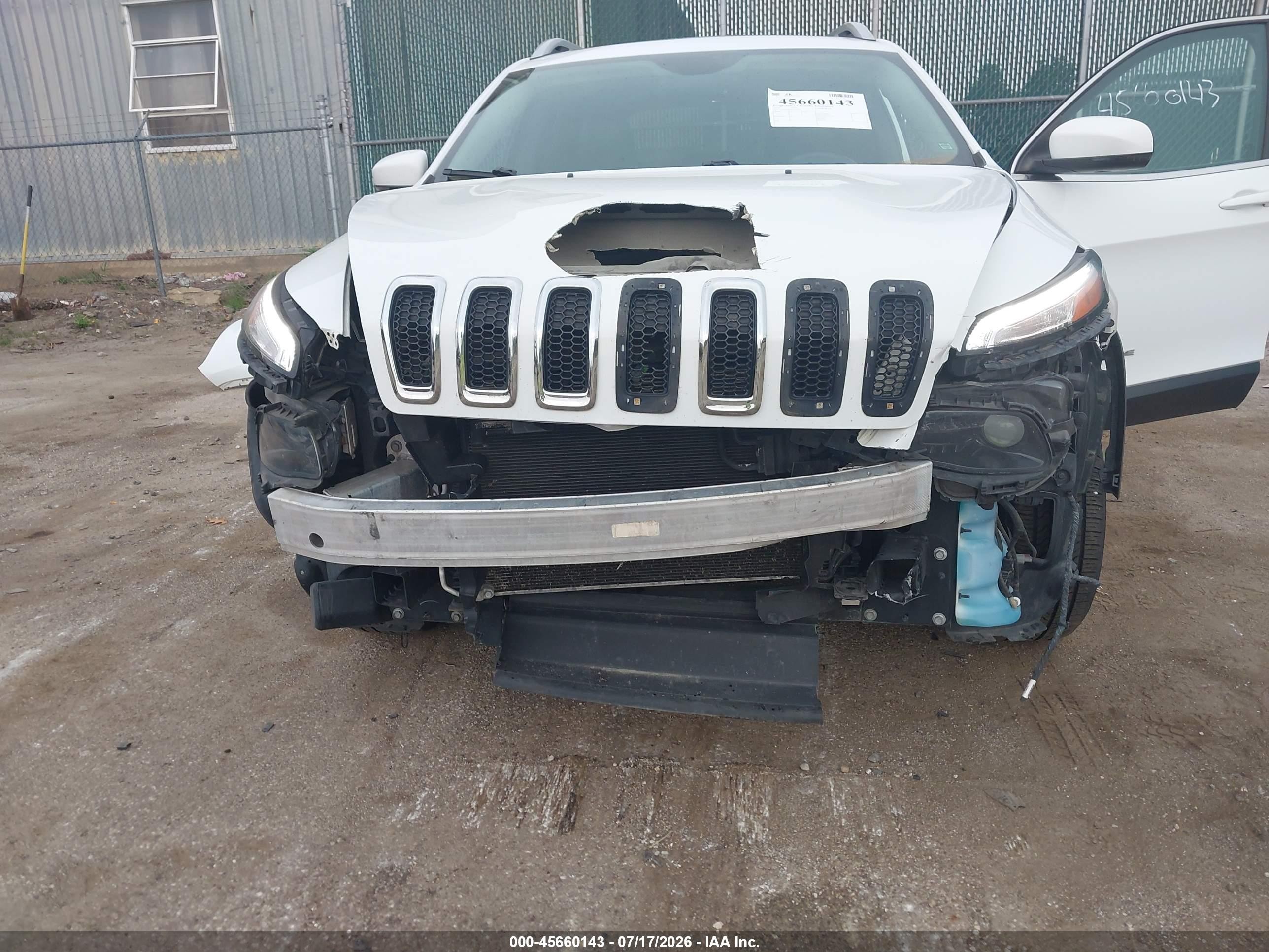 2014 Jeep Cherokee Limited White vin: 1C4PJMDS5EW236758
