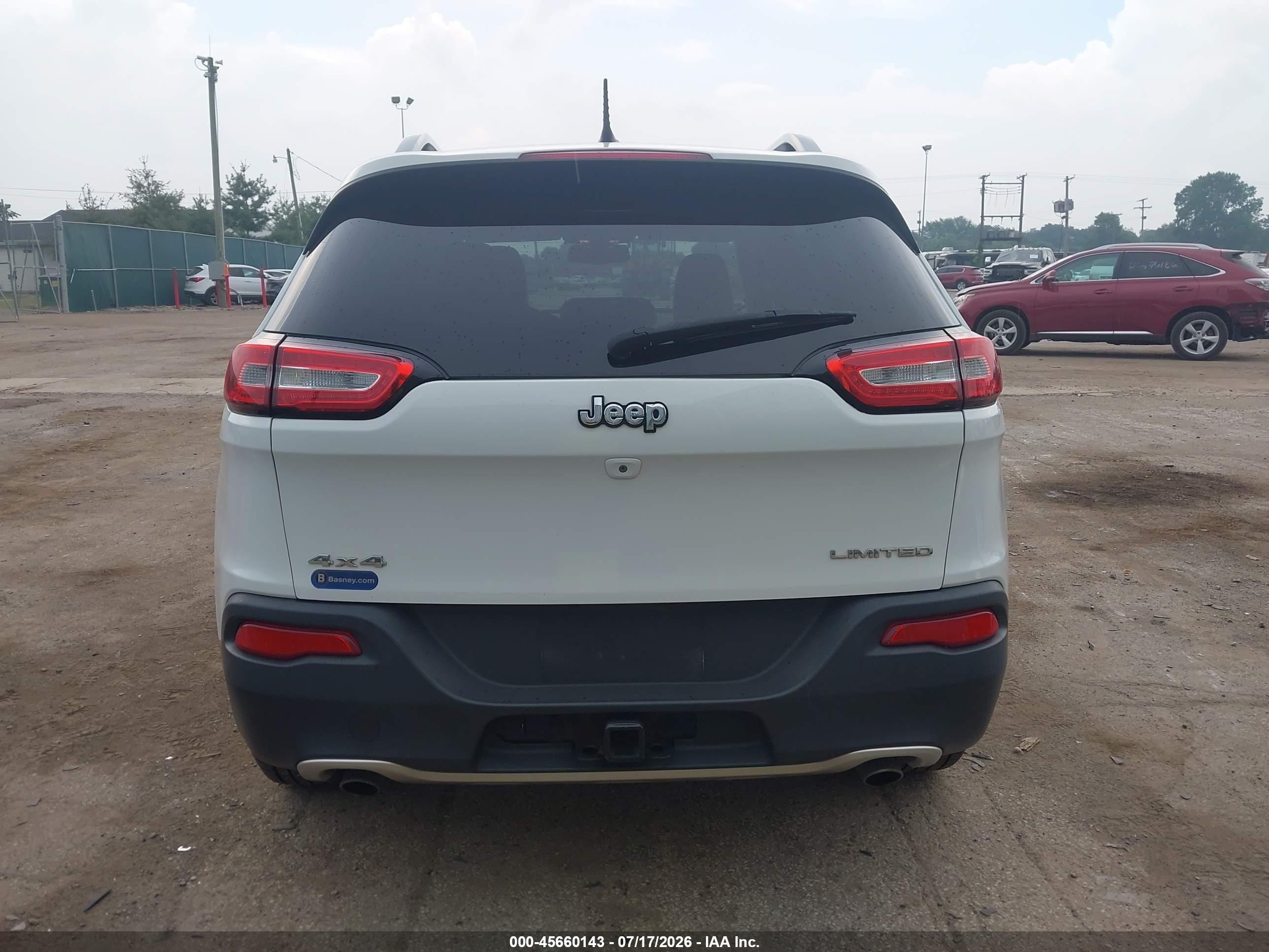 2014 Jeep Cherokee Limited White vin: 1C4PJMDS5EW236758