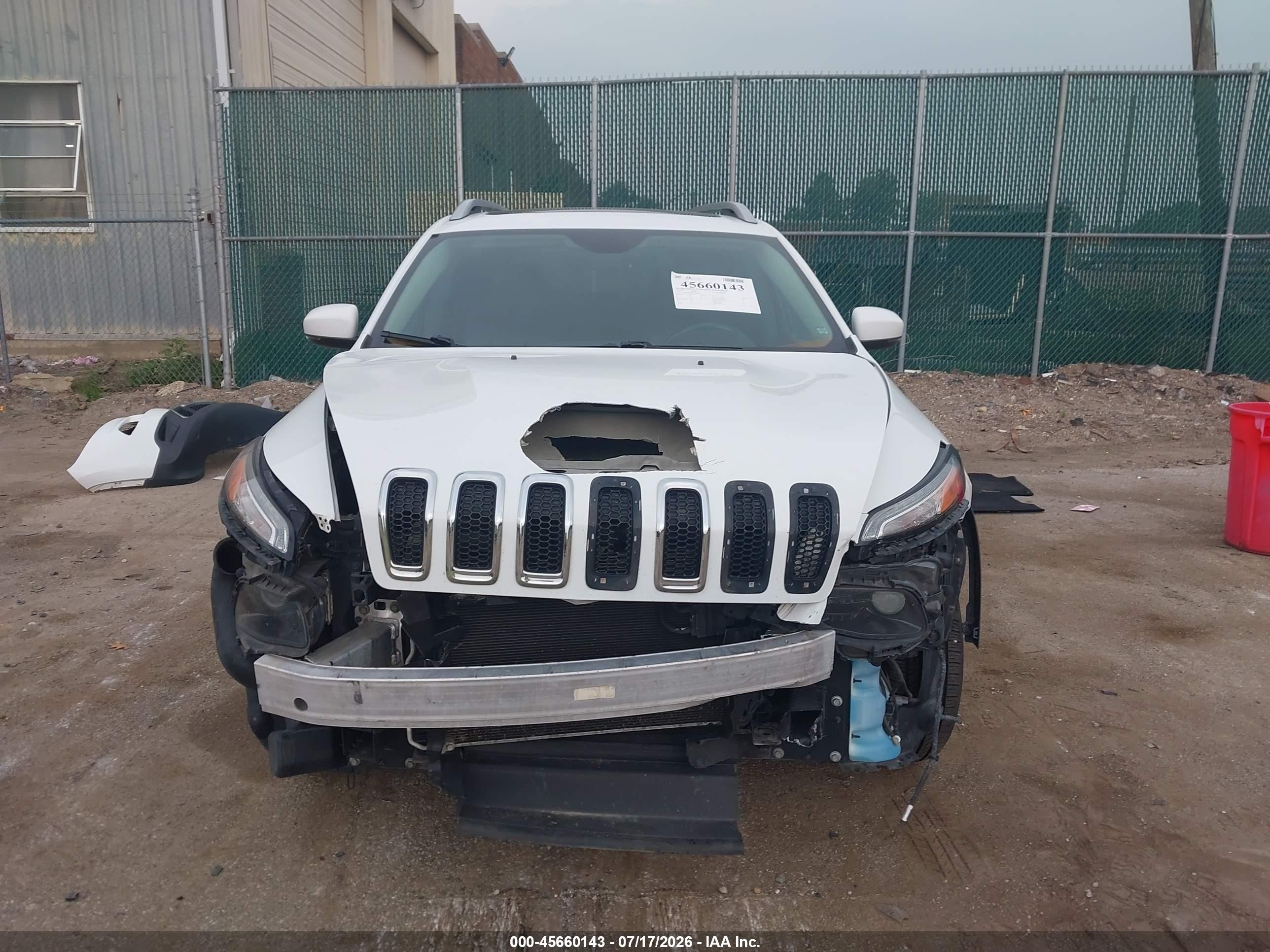 2014 Jeep Cherokee Limited White vin: 1C4PJMDS5EW236758