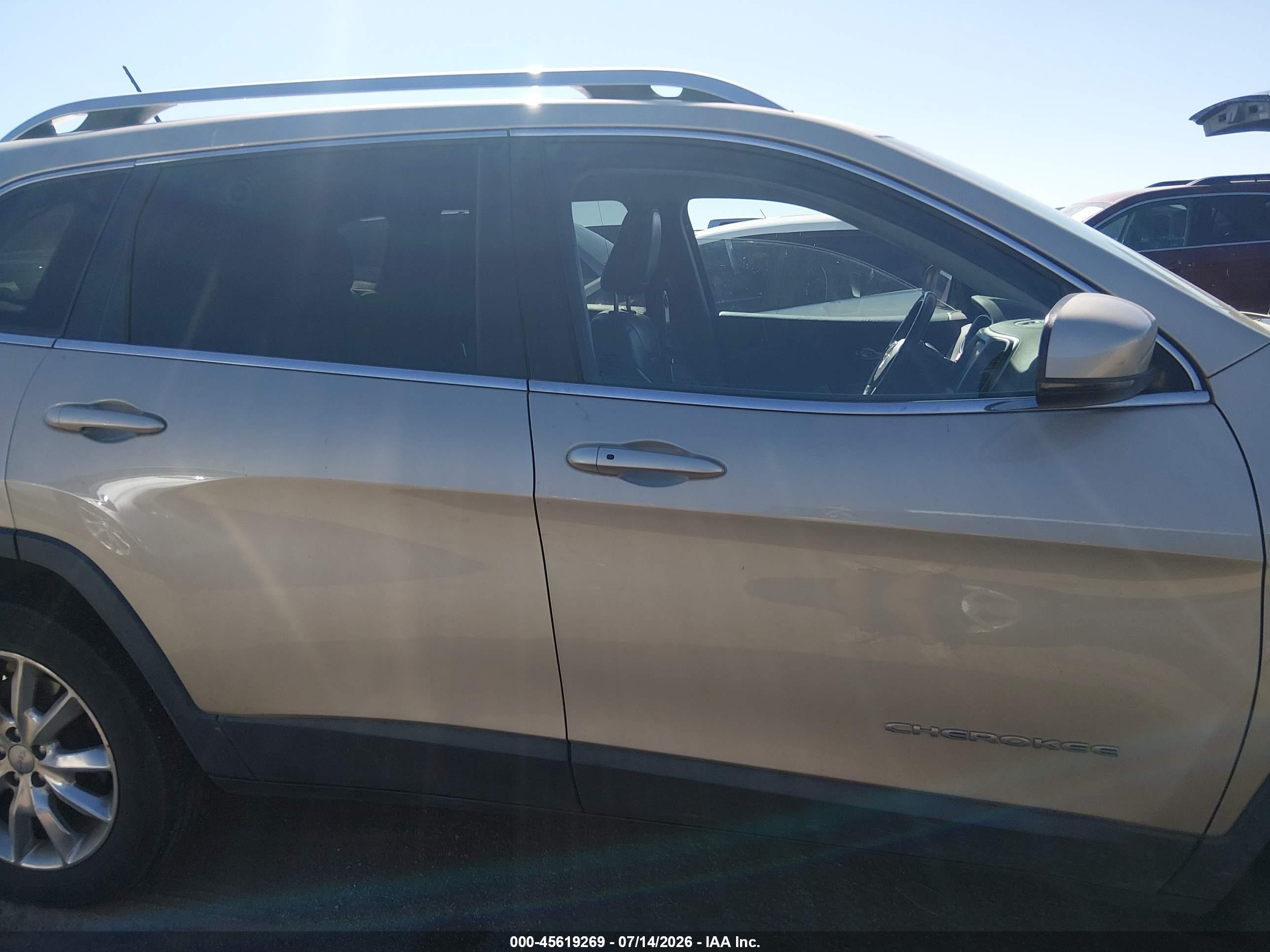 2014 Jeep Cherokee Limited Gold vin: 1C4PJMDS5EW240986
