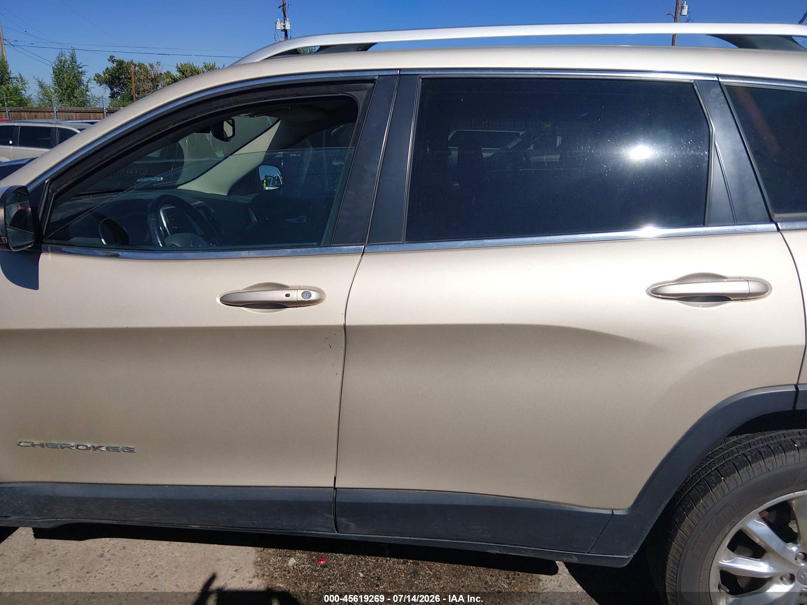2014 Jeep Cherokee Limited Gold vin: 1C4PJMDS5EW240986