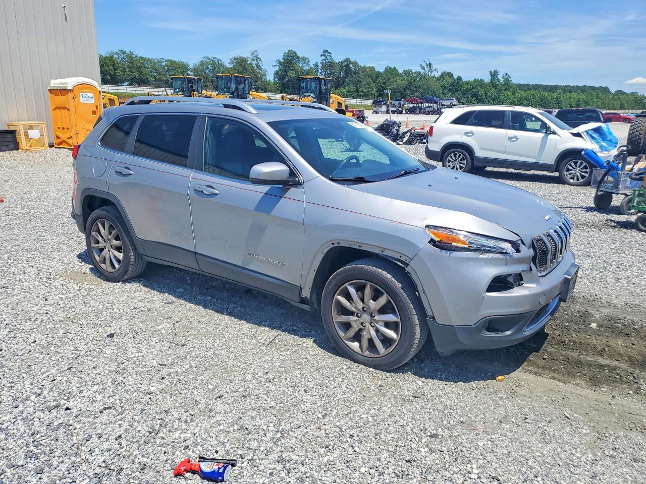 2014 Jeep Cherokee Limited Silver vin: 1C4PJMDS5EW249932