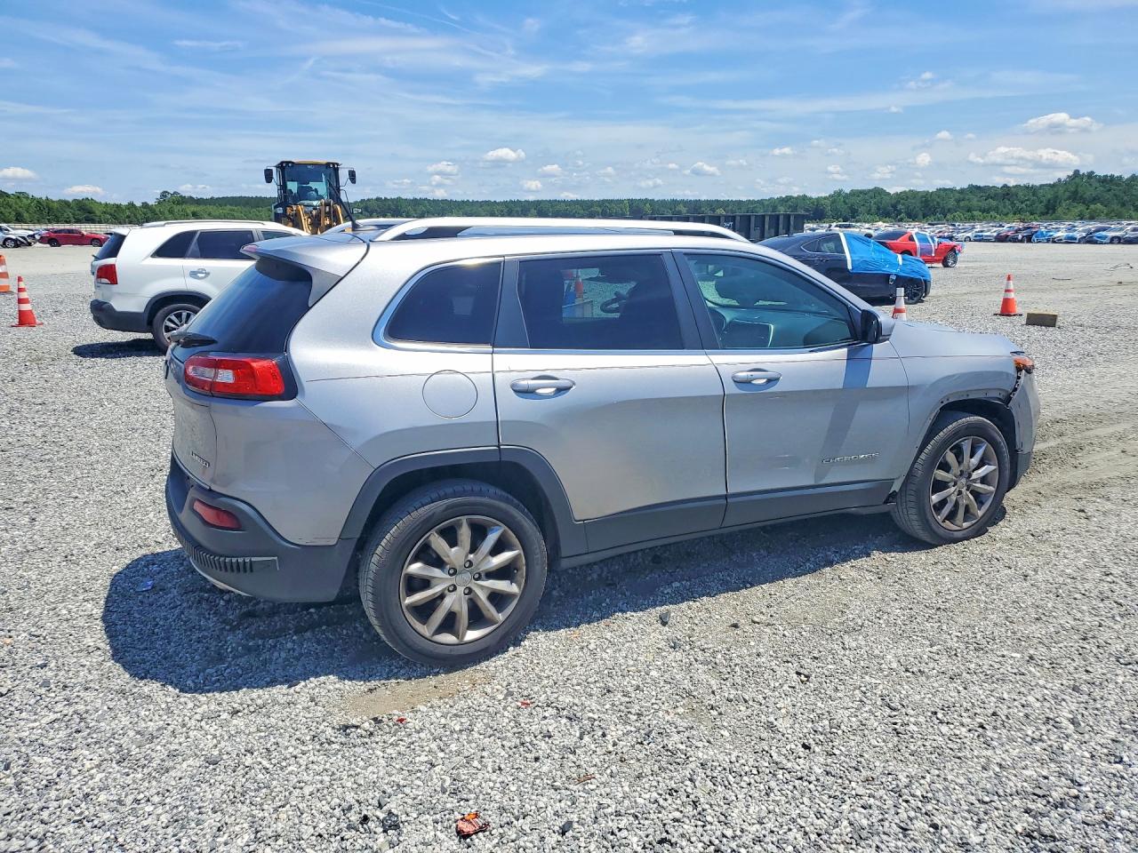 2014 Jeep Cherokee Limited Silver vin: 1C4PJMDS5EW249932