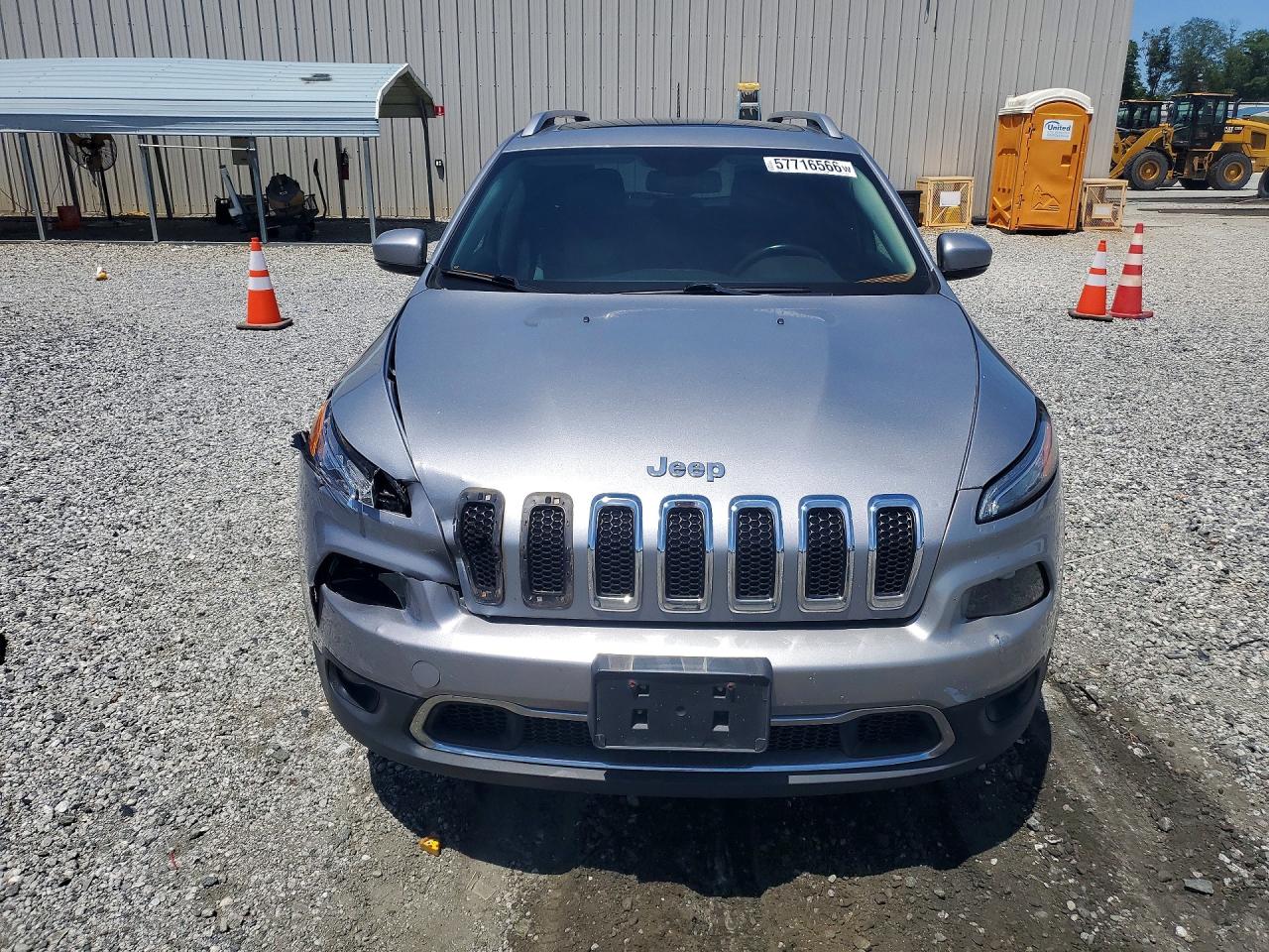 2014 Jeep Cherokee Limited Silver vin: 1C4PJMDS5EW249932