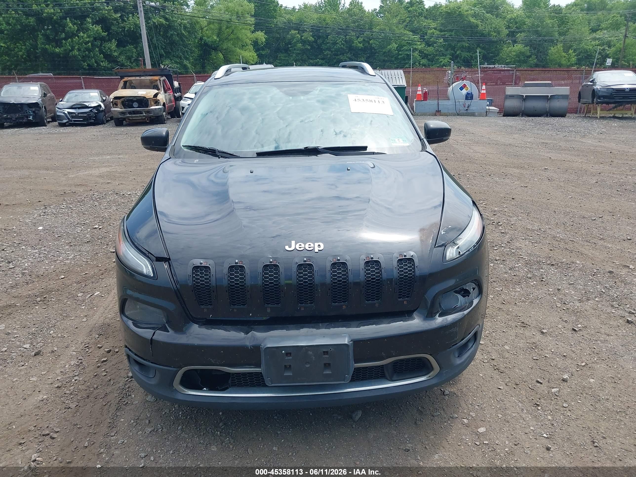 2014 Jeep Cherokee Limited Black vin: 1C4PJMDS5EW257884