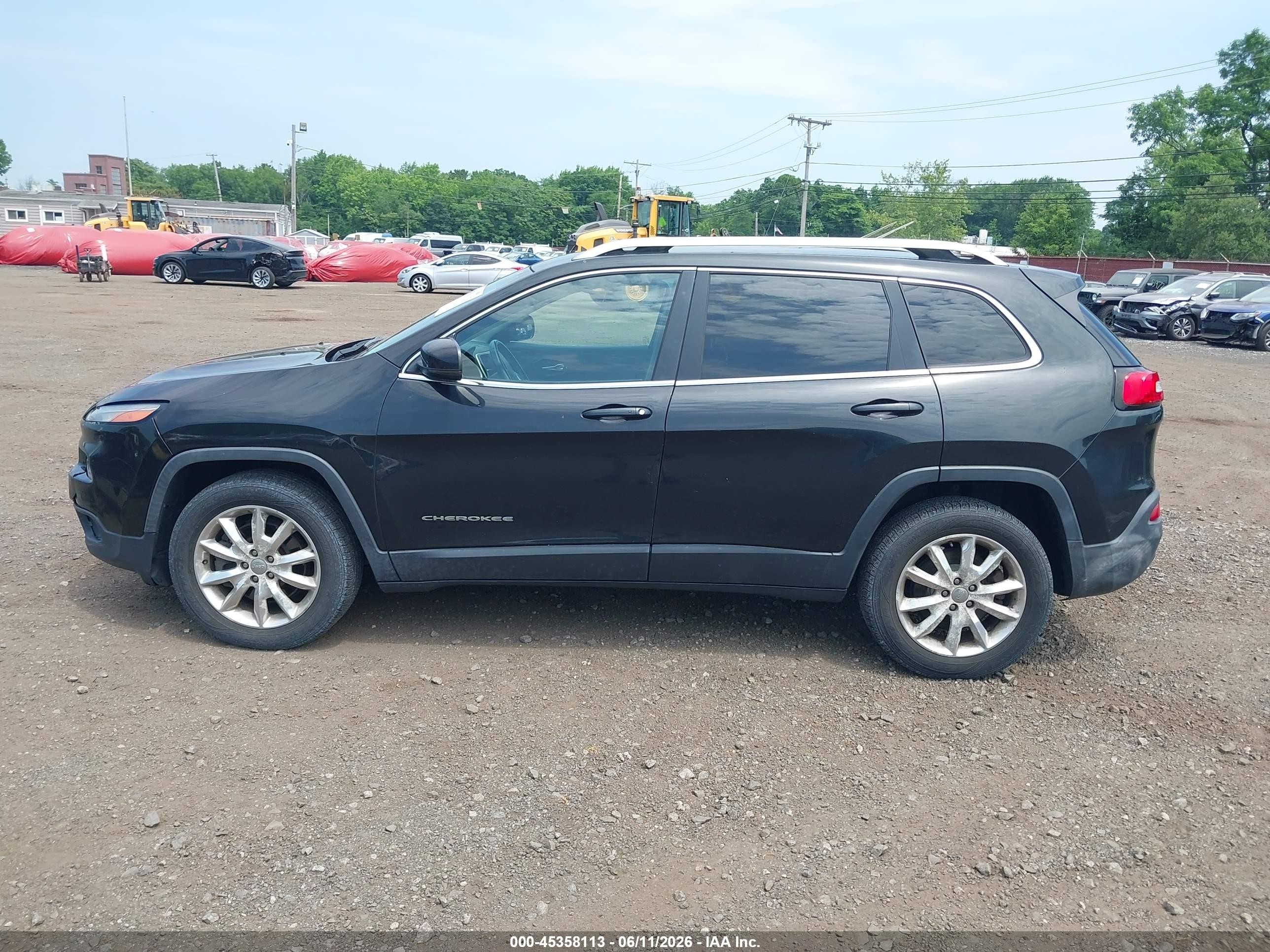 2014 Jeep Cherokee Limited Black vin: 1C4PJMDS5EW257884