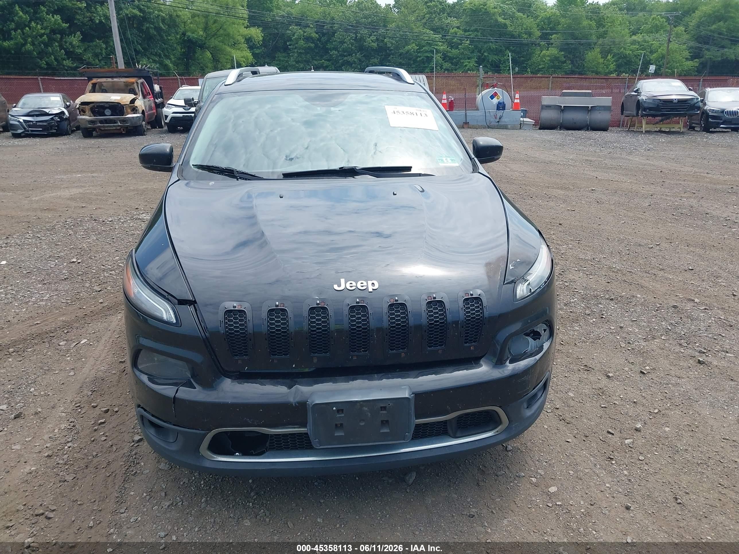 2014 Jeep Cherokee Limited Black vin: 1C4PJMDS5EW257884