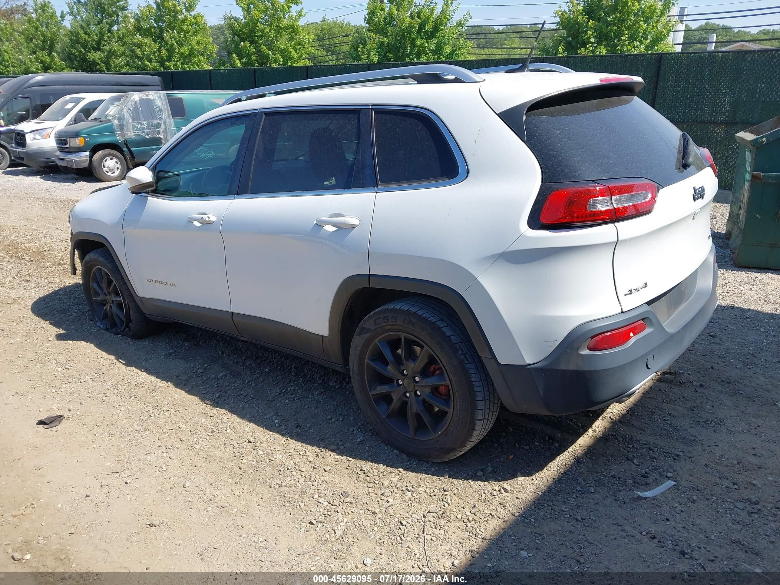 2014 Jeep Cherokee Limited White vin: 1C4PJMDS5EW280839
