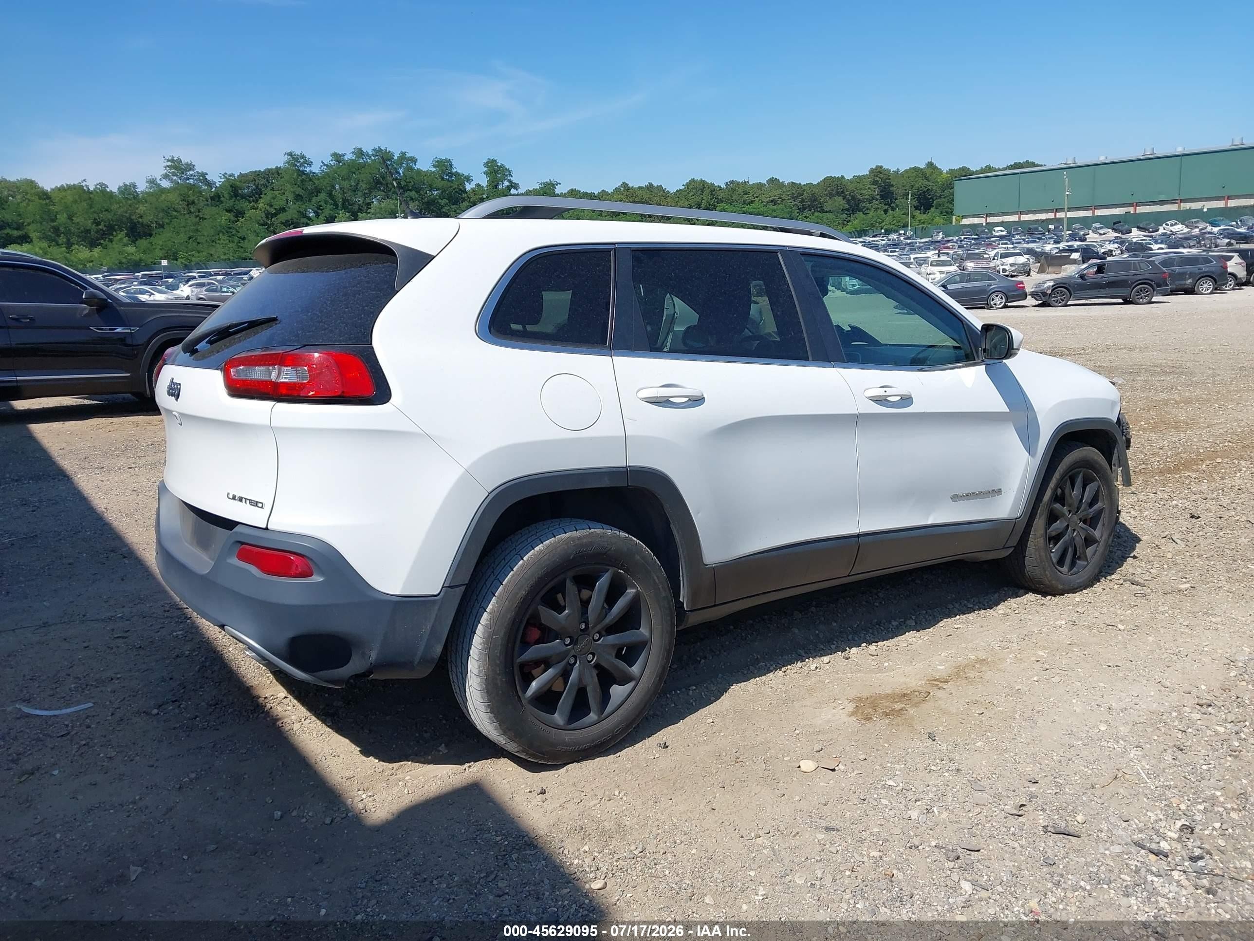 2014 Jeep Cherokee Limited White vin: 1C4PJMDS5EW280839