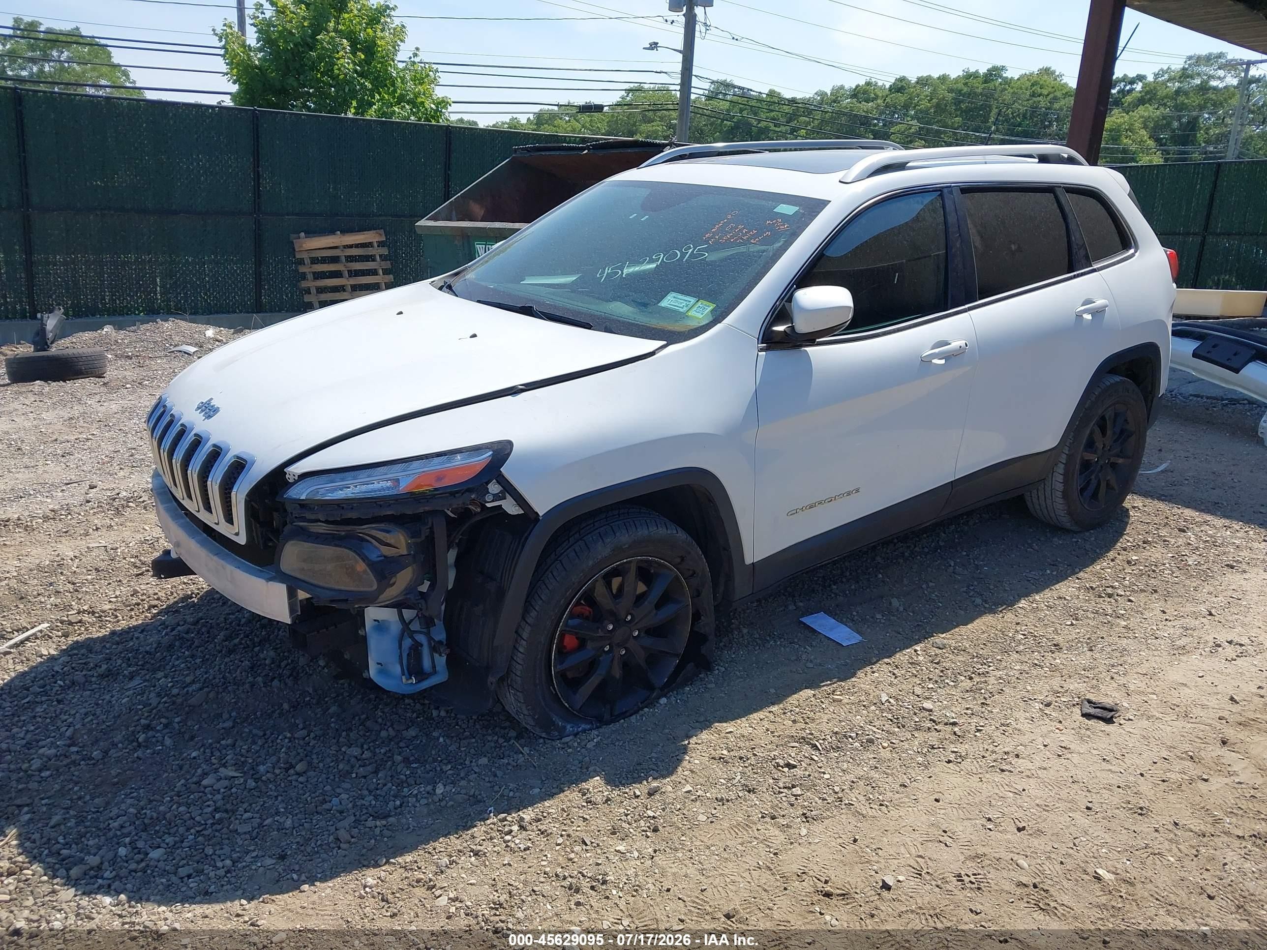2014 Jeep Cherokee Limited White vin: 1C4PJMDS5EW280839