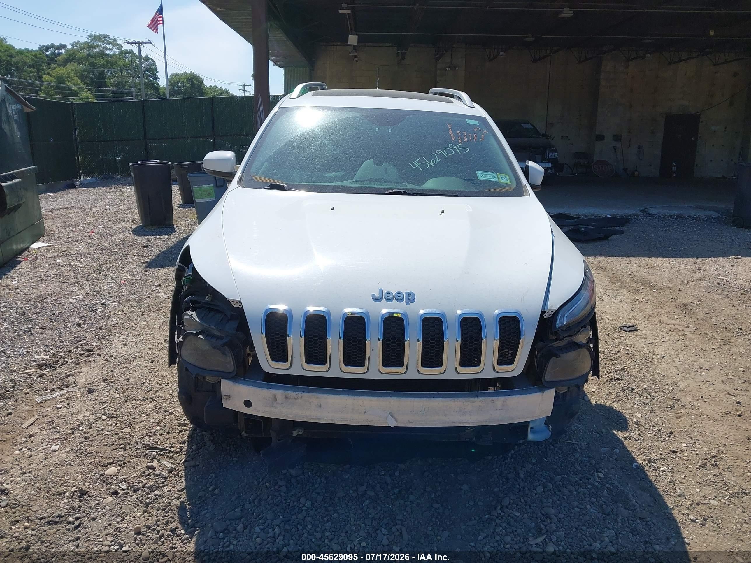 2014 Jeep Cherokee Limited White vin: 1C4PJMDS5EW280839
