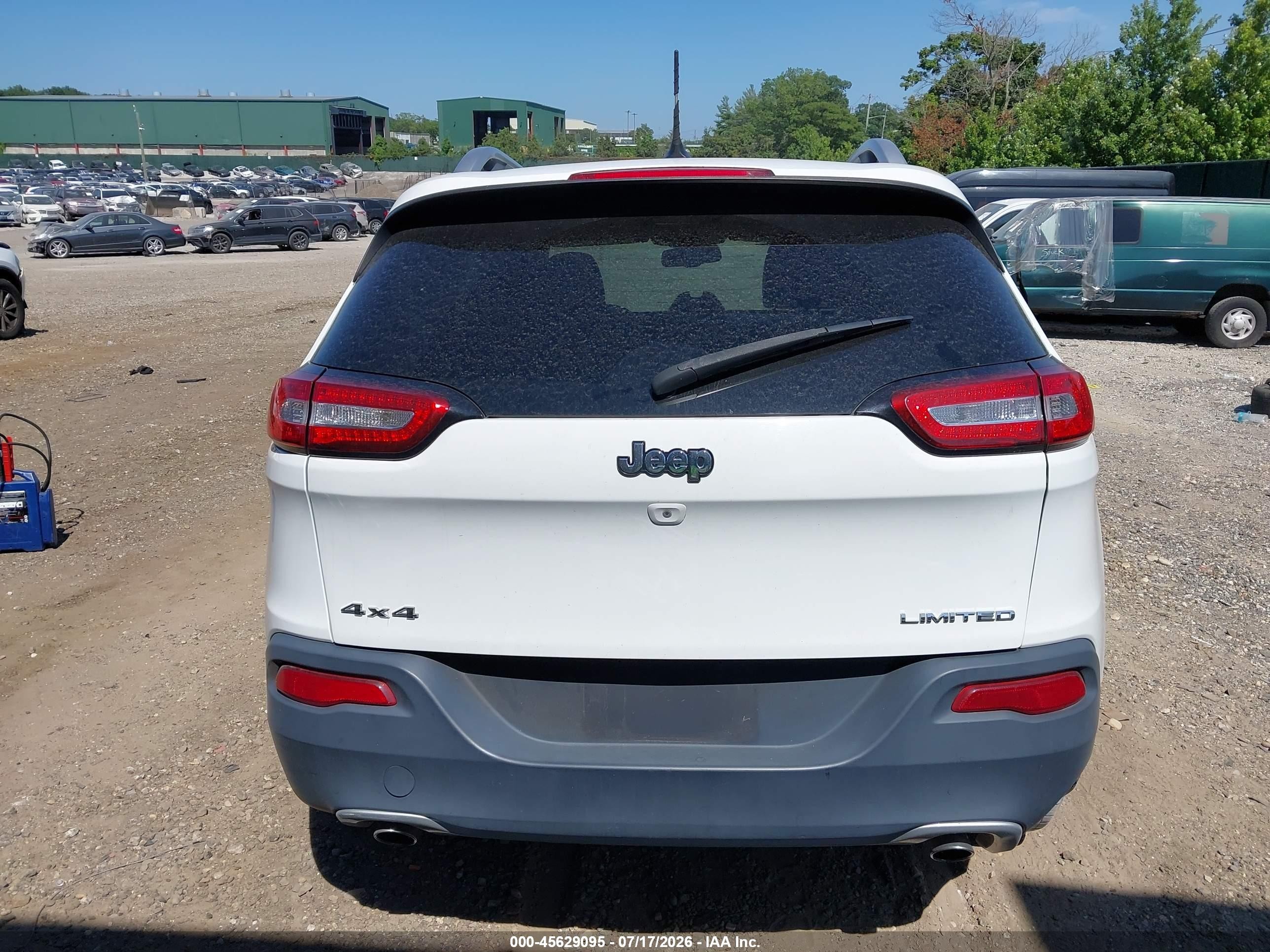 2014 Jeep Cherokee Limited White vin: 1C4PJMDS5EW280839
