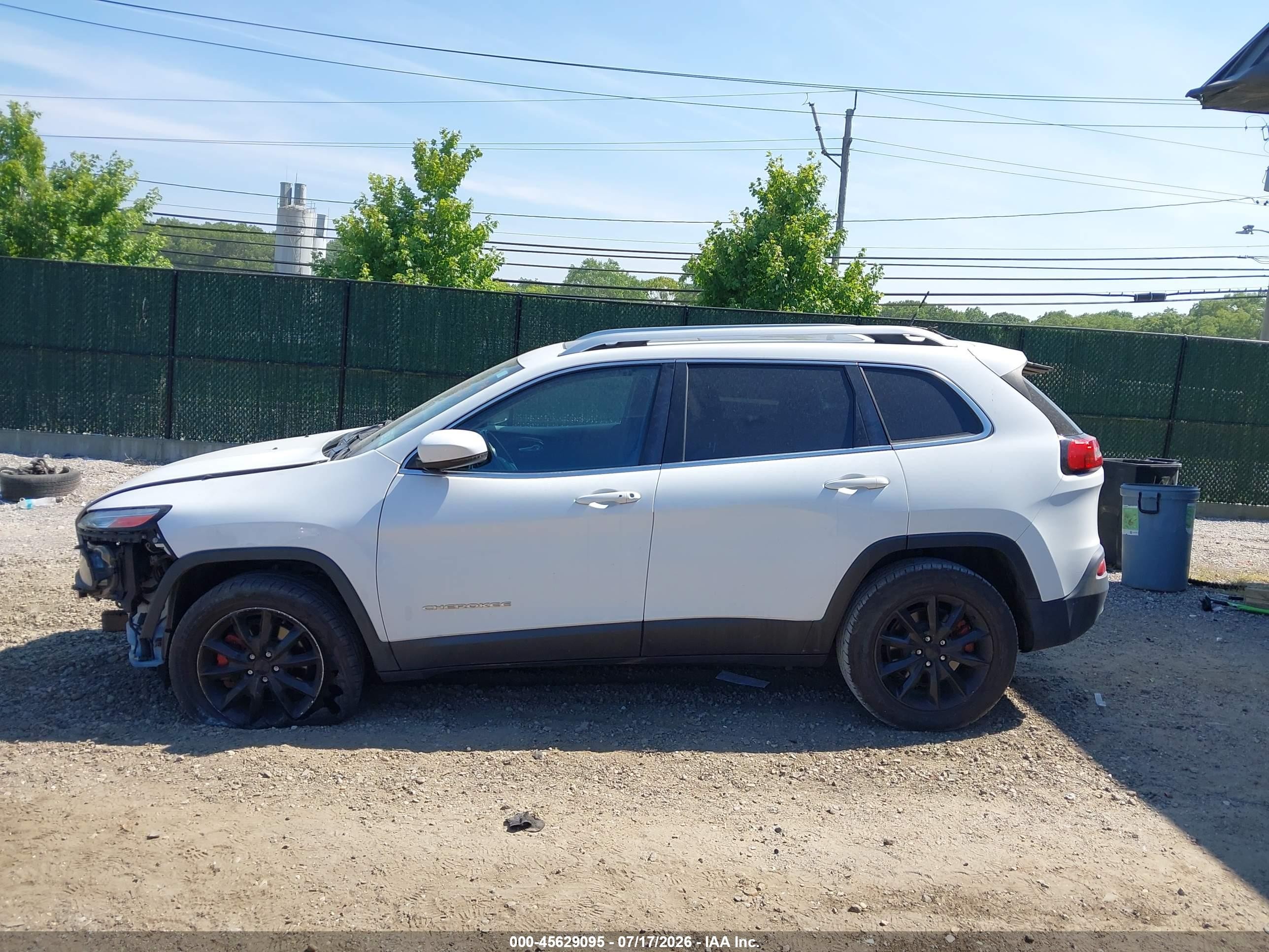 2014 Jeep Cherokee Limited White vin: 1C4PJMDS5EW280839