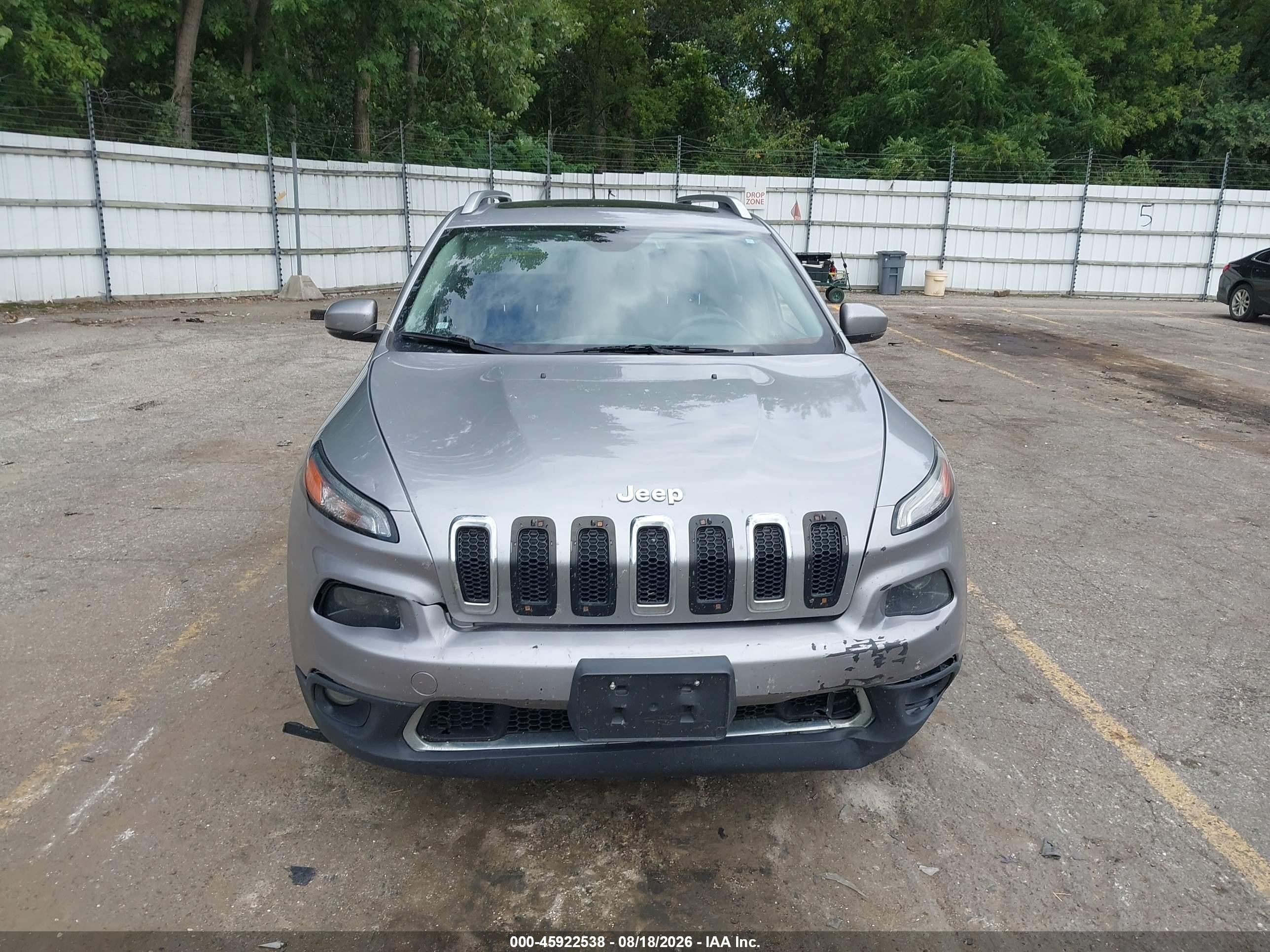 2015 Jeep Cherokee Limited Gray vin: 1C4PJMDS5FW522904