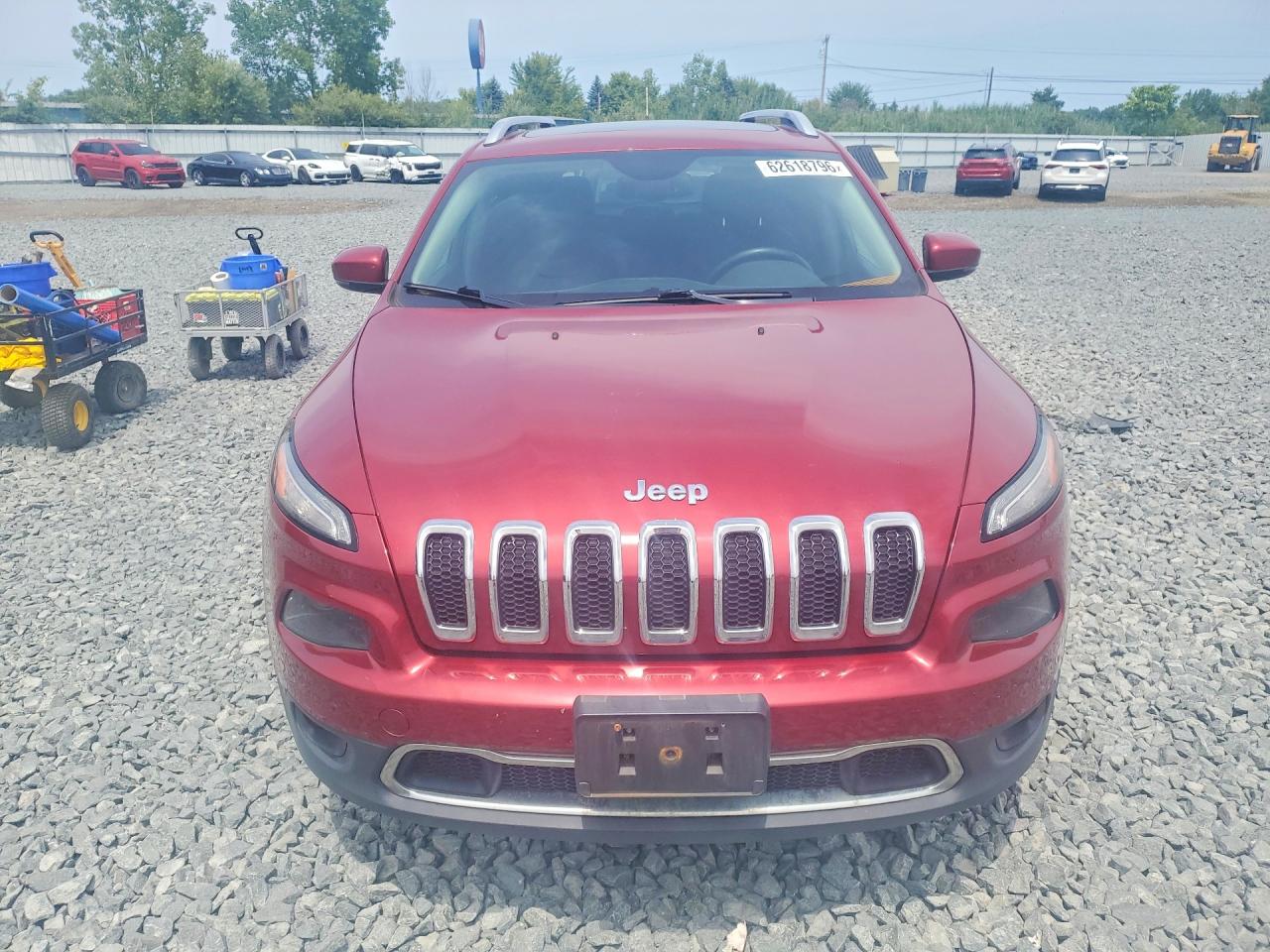 2015 Jeep Cherokee Limited Red vin: 1C4PJMDS5FW574095