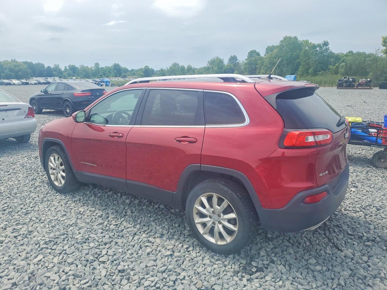 2015 Jeep Cherokee Limited Red vin: 1C4PJMDS5FW574095