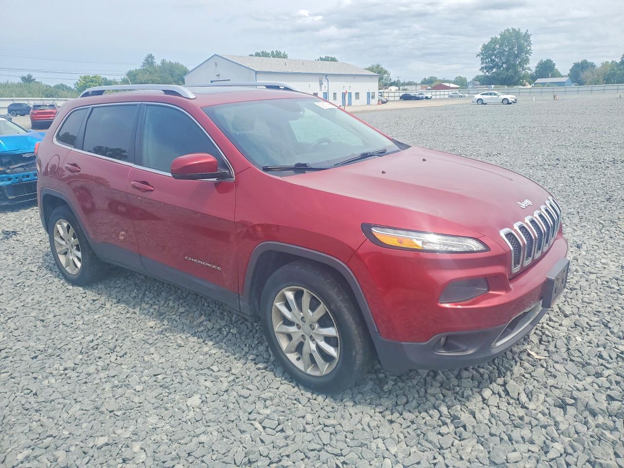2015 Jeep Cherokee Limited Red vin: 1C4PJMDS5FW574095